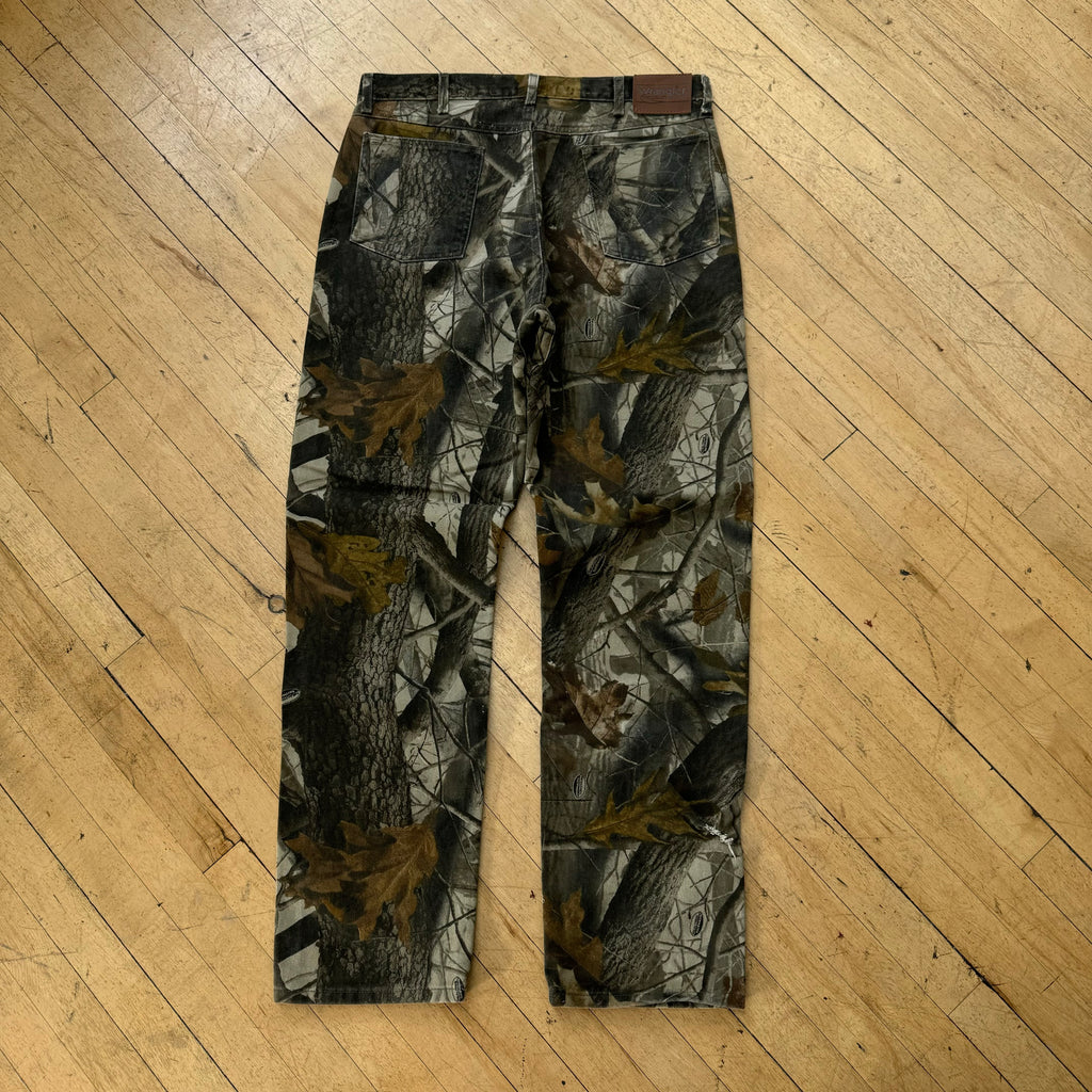 Vintage Wrangler Camo Denim Jeans Sz 36x34