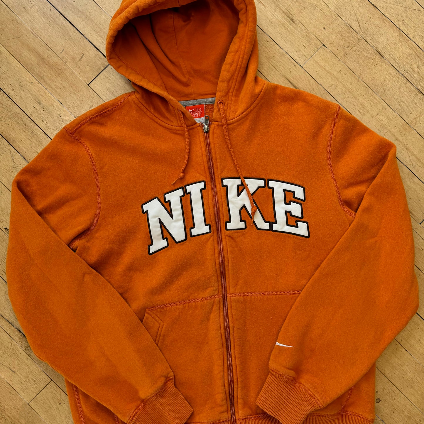 Vintage Nike SpellOut Hooded Jacket Sz L