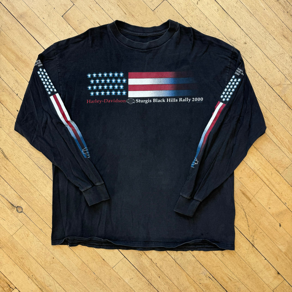 Vintage USA Harley Davidson Long Sleeve T-shirt Sz XL