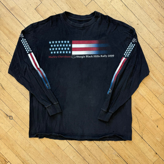 Vintage USA Harley Davidson Long Sleeve T-shirt Sz XL
