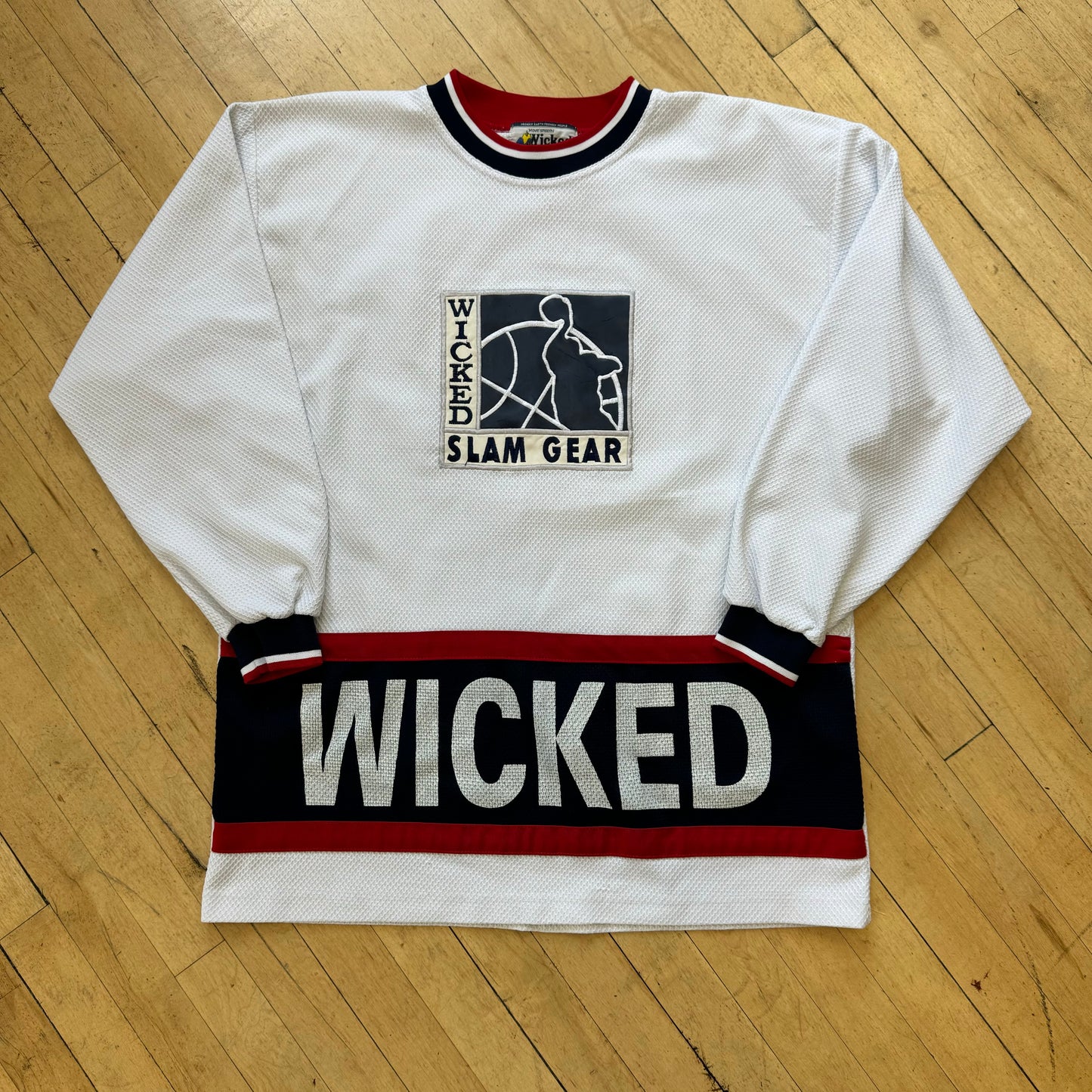 Vintage Wicked Slam Gear Hockey Jersey Sz XL