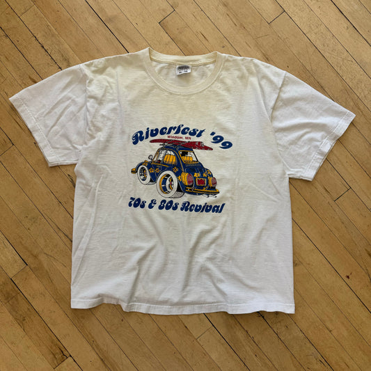 Vintage Windom River Fest Car T-shirt Sz XL