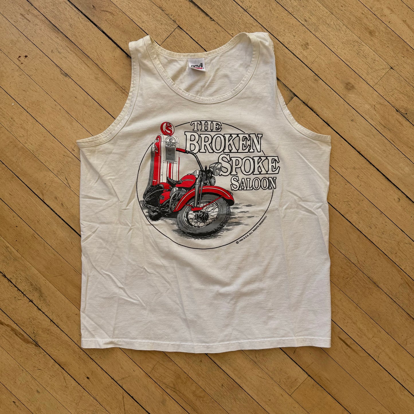 Vintage The Broken Spoke Tank Top T-shirt Sz M