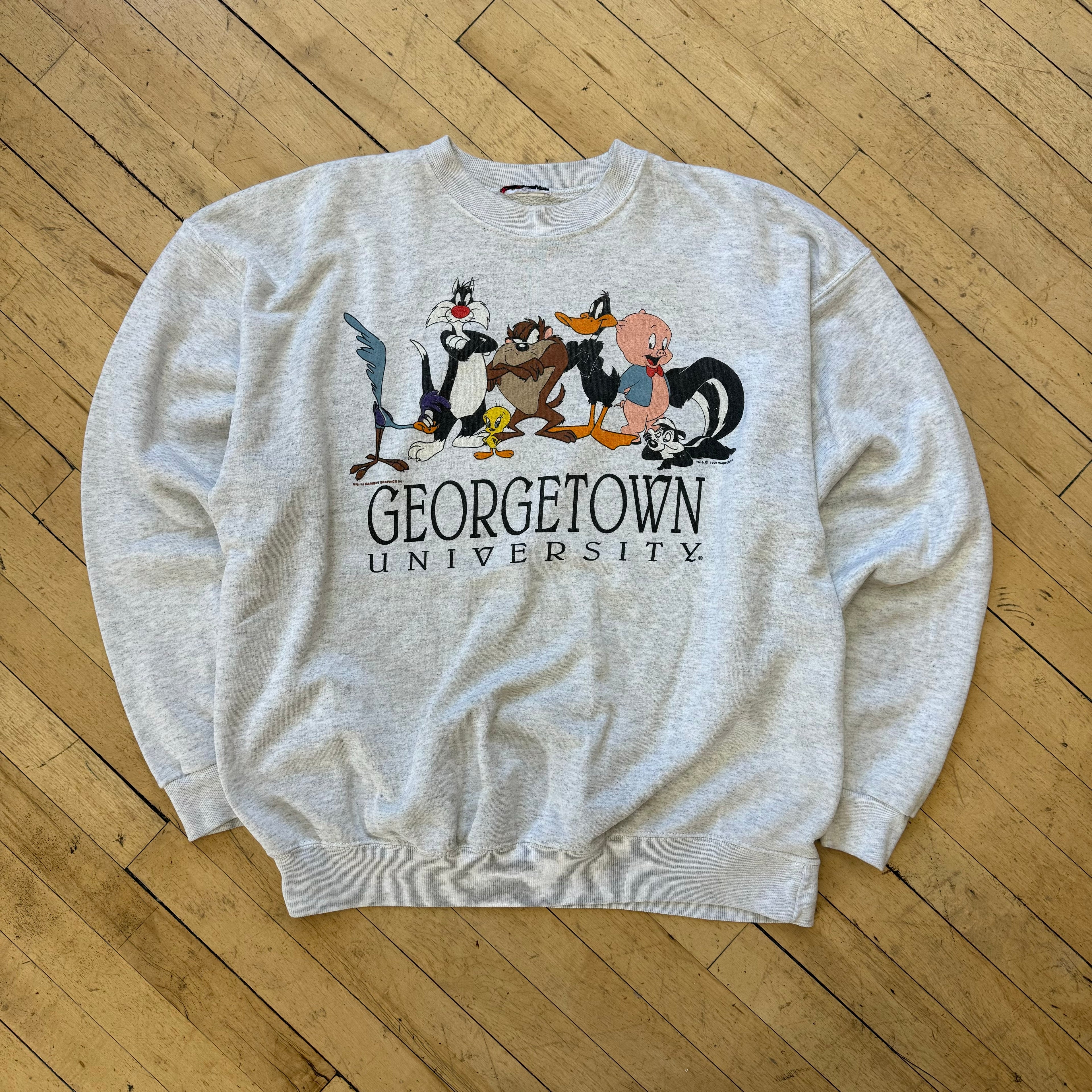 Vintage Georgetown University Lonney Tunes Crewneck Sz XL