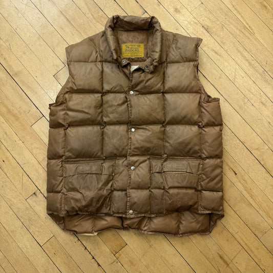 Vintage Hudson Bay Goose Down Puffer Vest Sz L