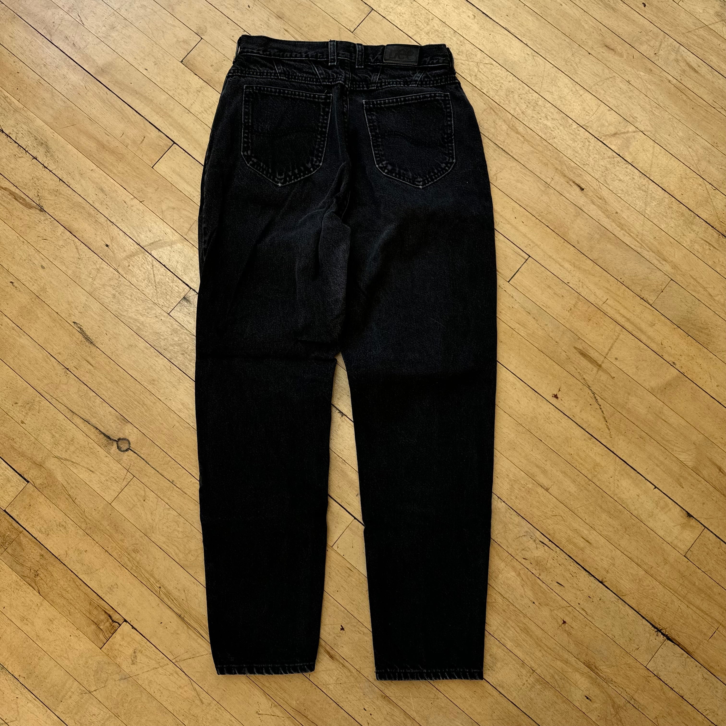 Vintage Women’s Lee Black Denim Jeans Sz 12