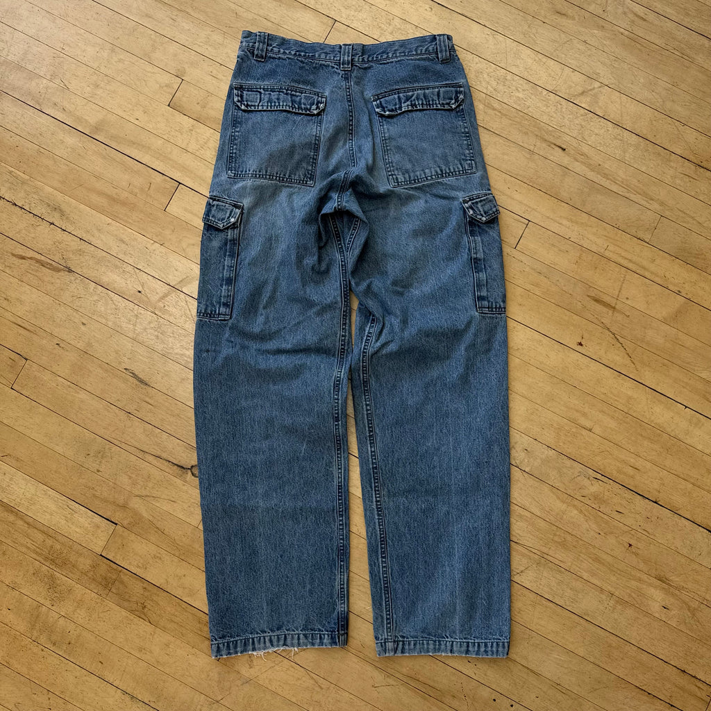 Vintage Wrangler Cargo Denim Jeans Sz 32x32