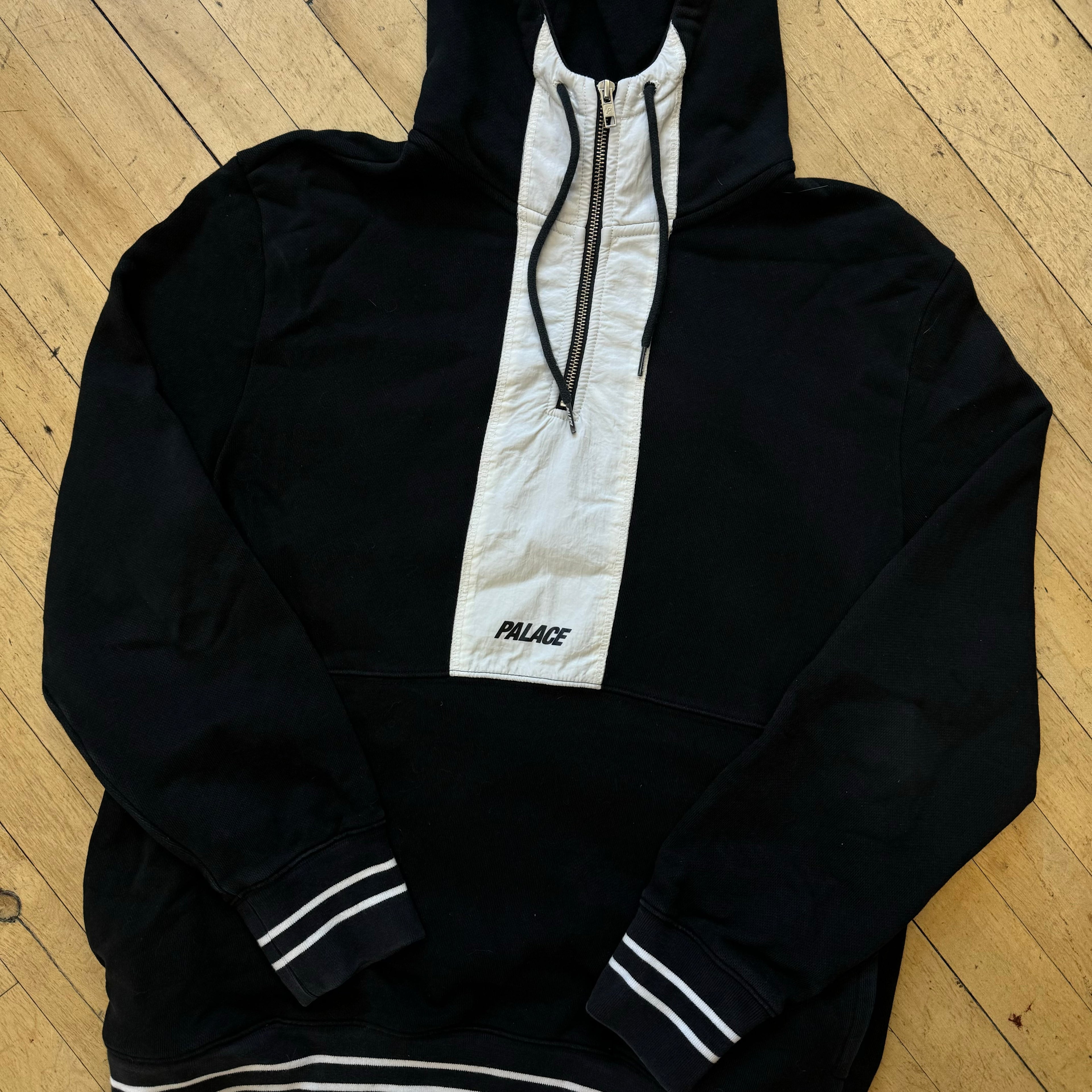 Palace Quarter Zip Hoodie Sz L