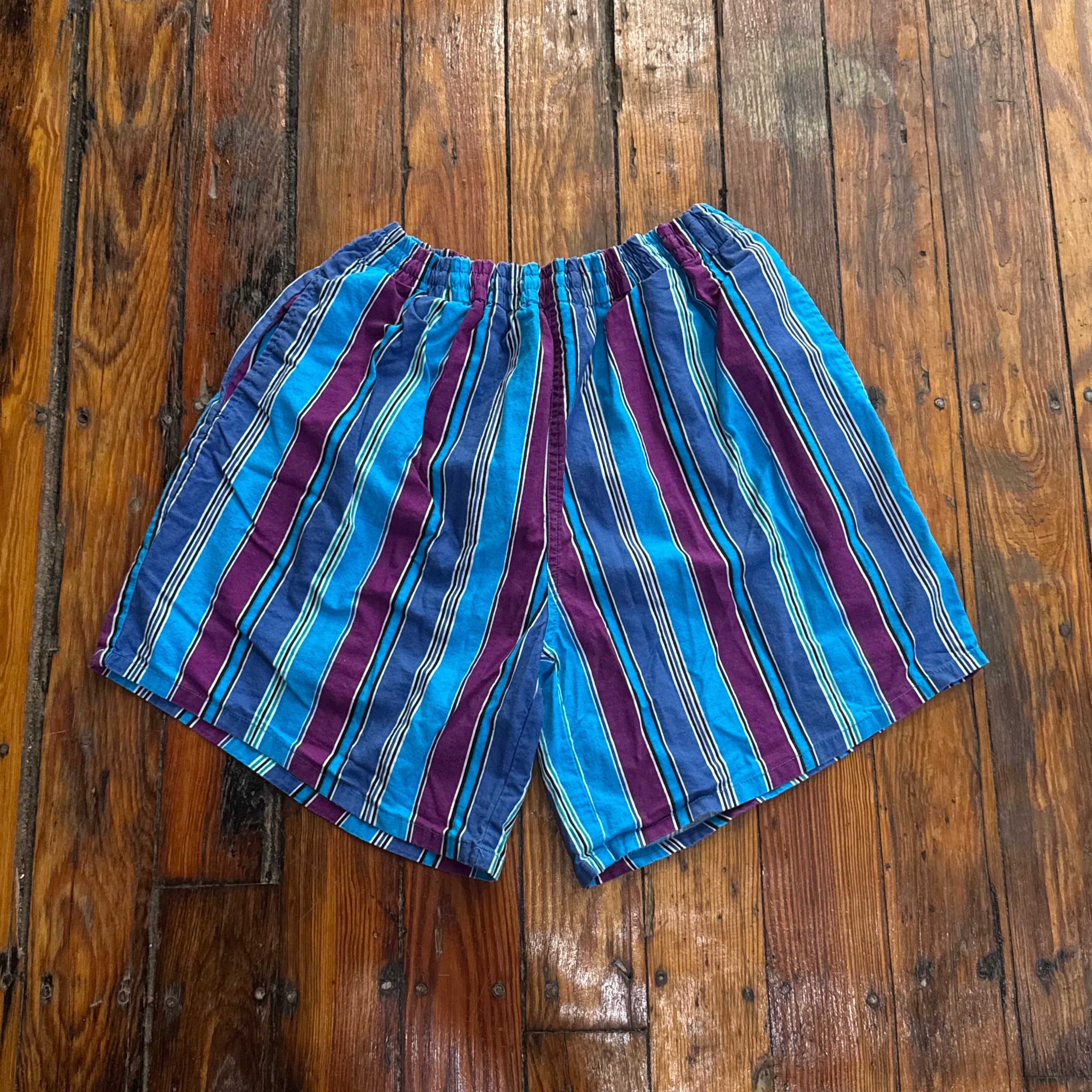 Vintage Town Craft Striped Shorts Sz L