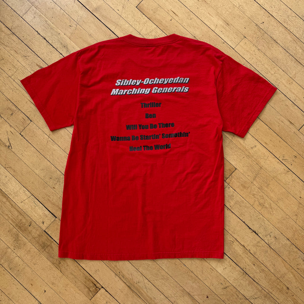 Y2K Micheal Jackson Sibley Marching T-shirt Sz L