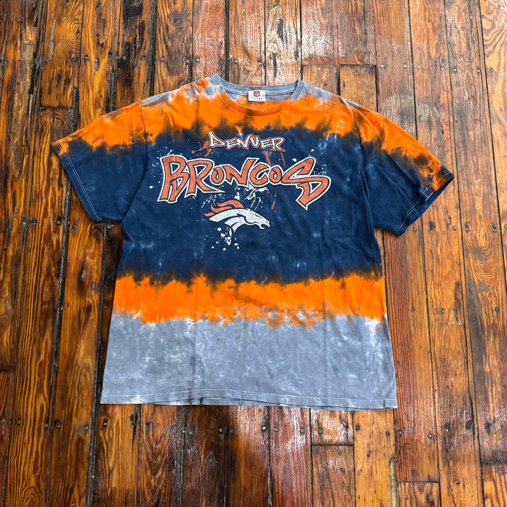 Vintage Denver Broncos Tie Dye T-shirt Sz XL