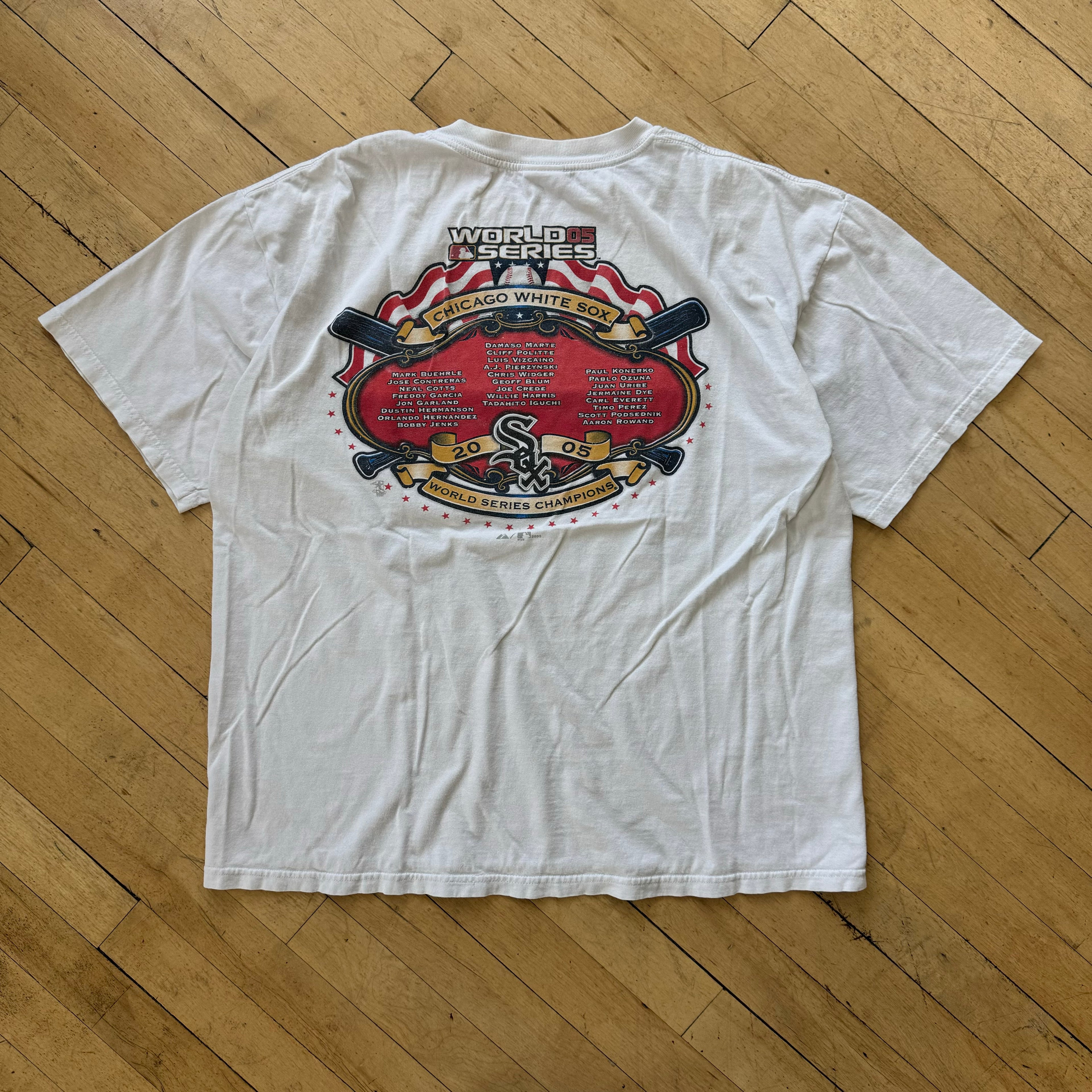 Y2K White Sox World Series T-shirt Sz XL