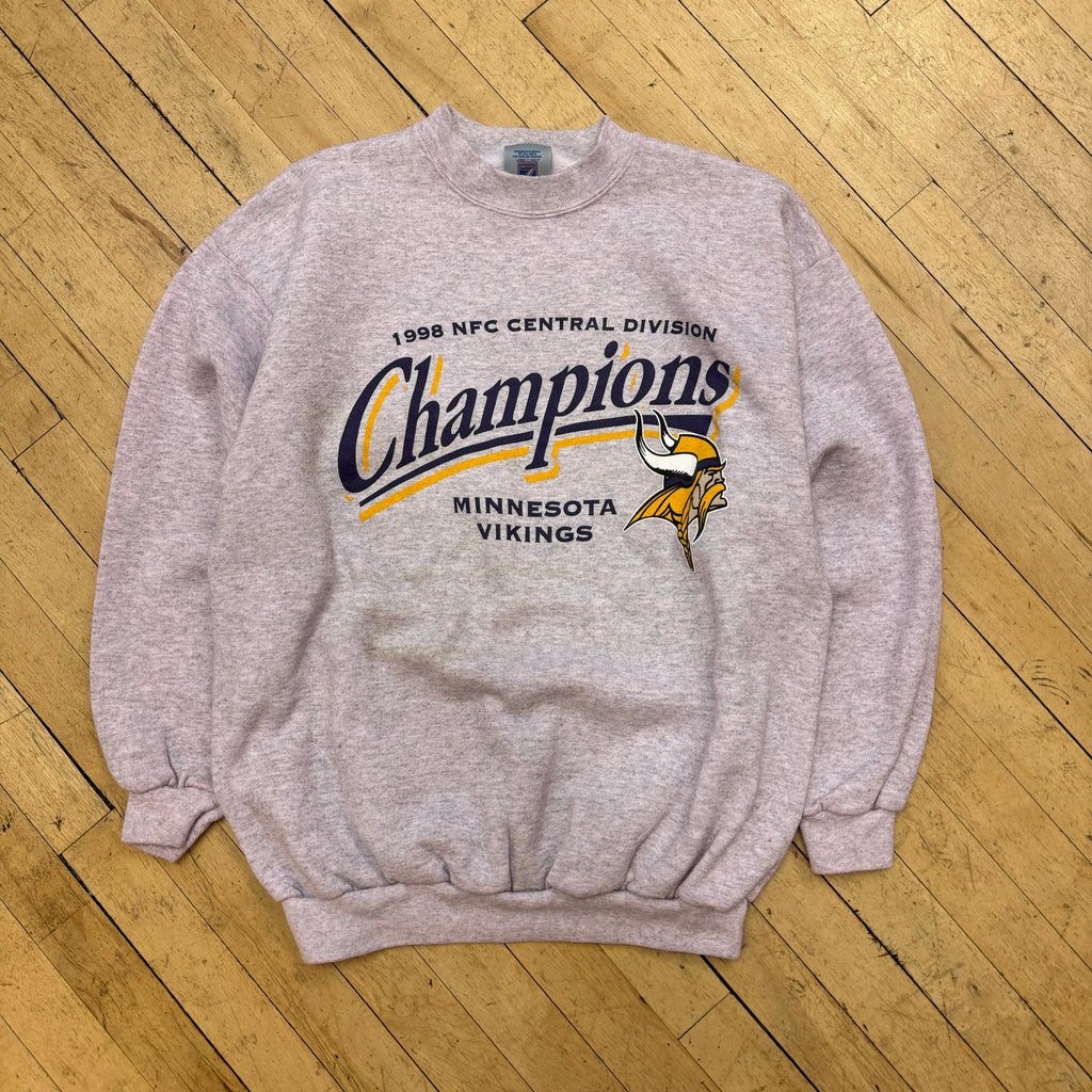 Vintage Minnesota Vikings NFC Champs CrewNeck Sz L