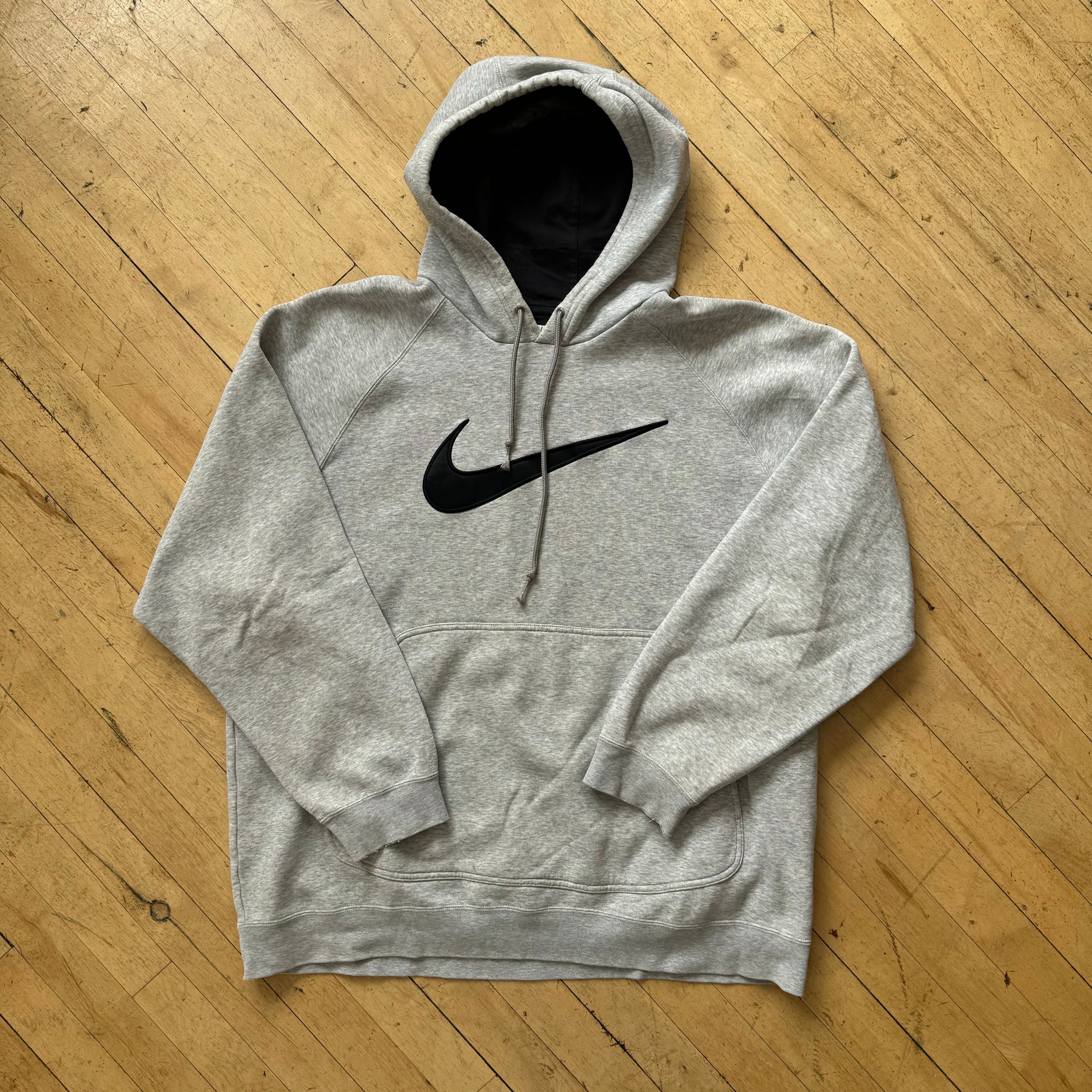Y2K Big Swoosh Nike Hoodie Sz L