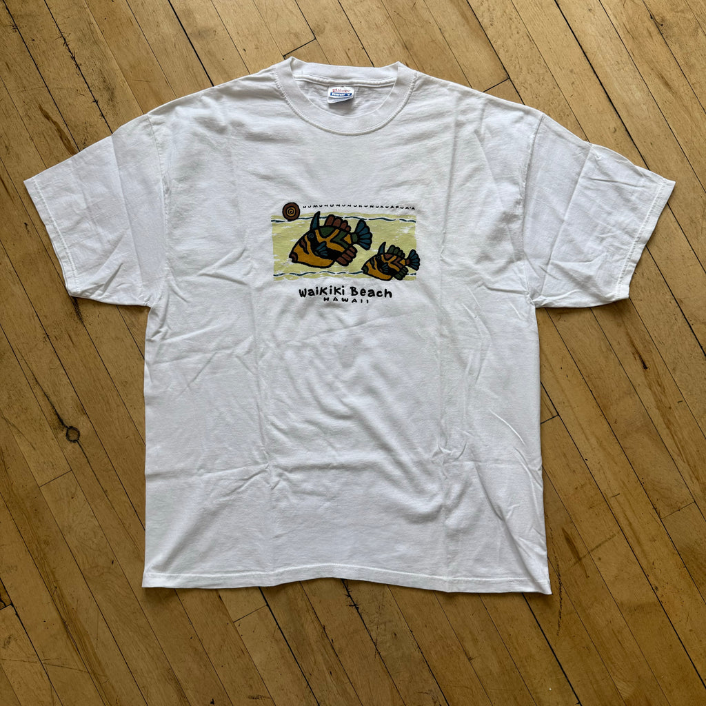 Vintage Waikiki Beach Hawaii T-shirt Sz XXL