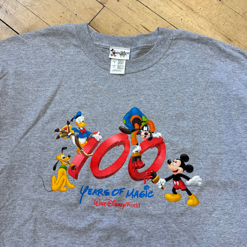 Vintage 100 Years Of Magic Disney T-shirt Sz L