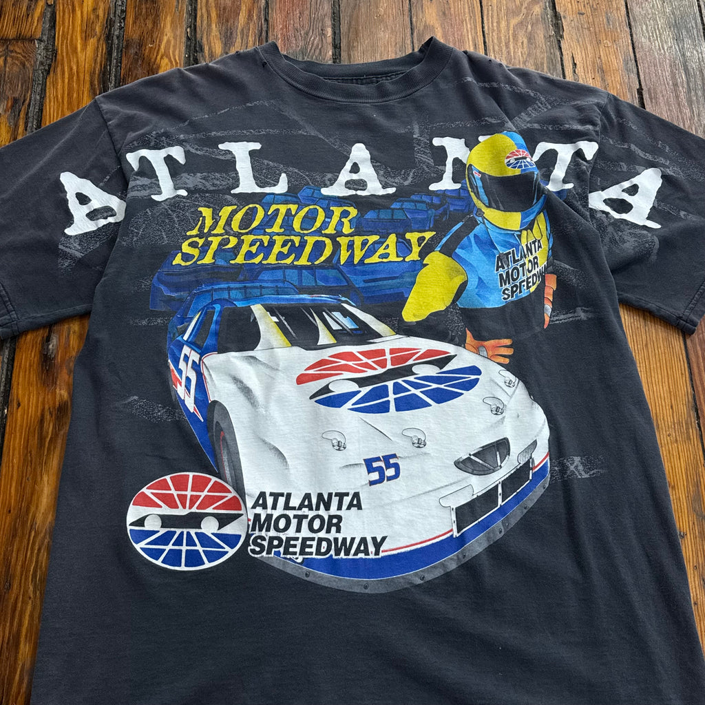 Vintage Atlanta Nascar AOP T-shirt Sz XL