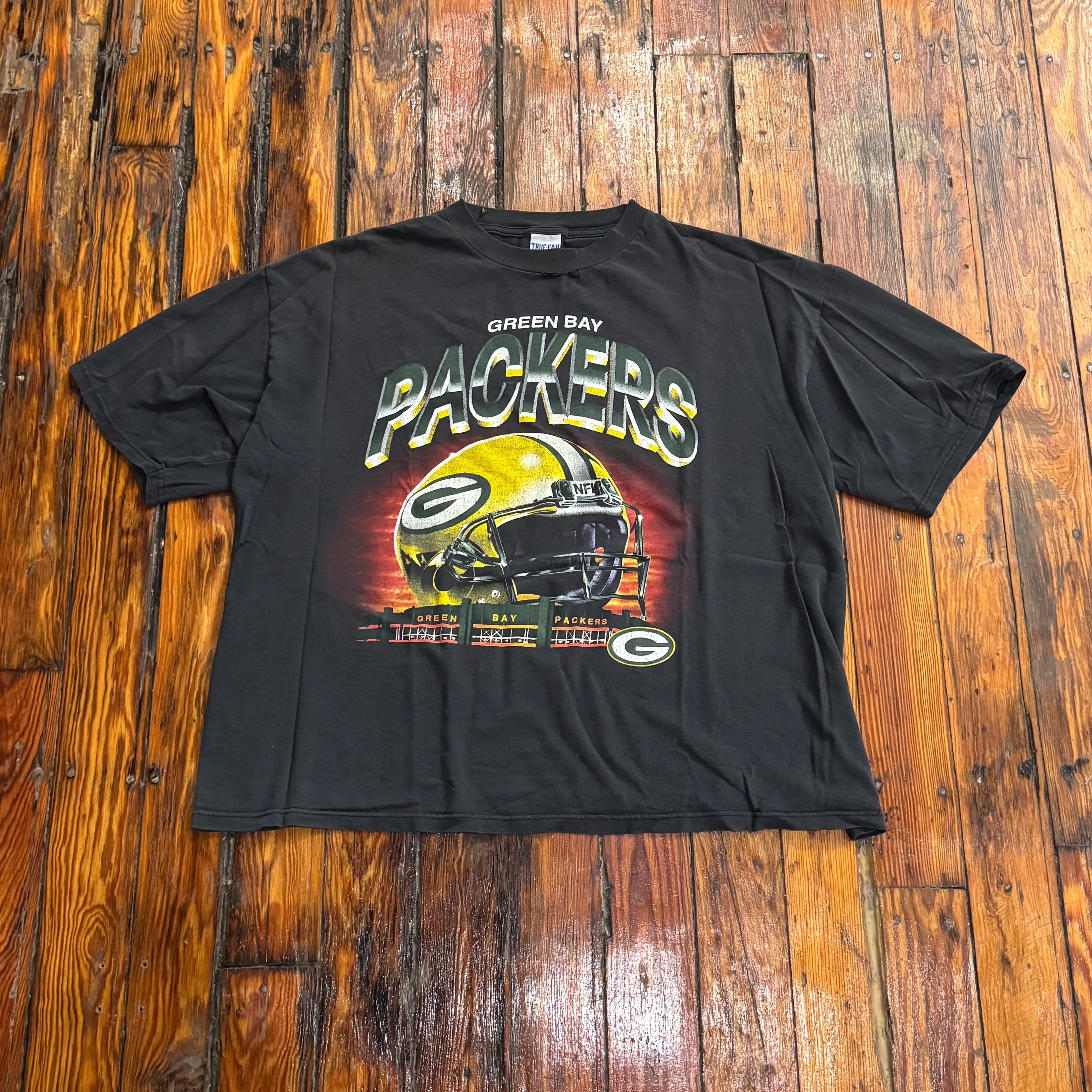 Vintage Green Bay Packers Helmet T-shirt Sz XL