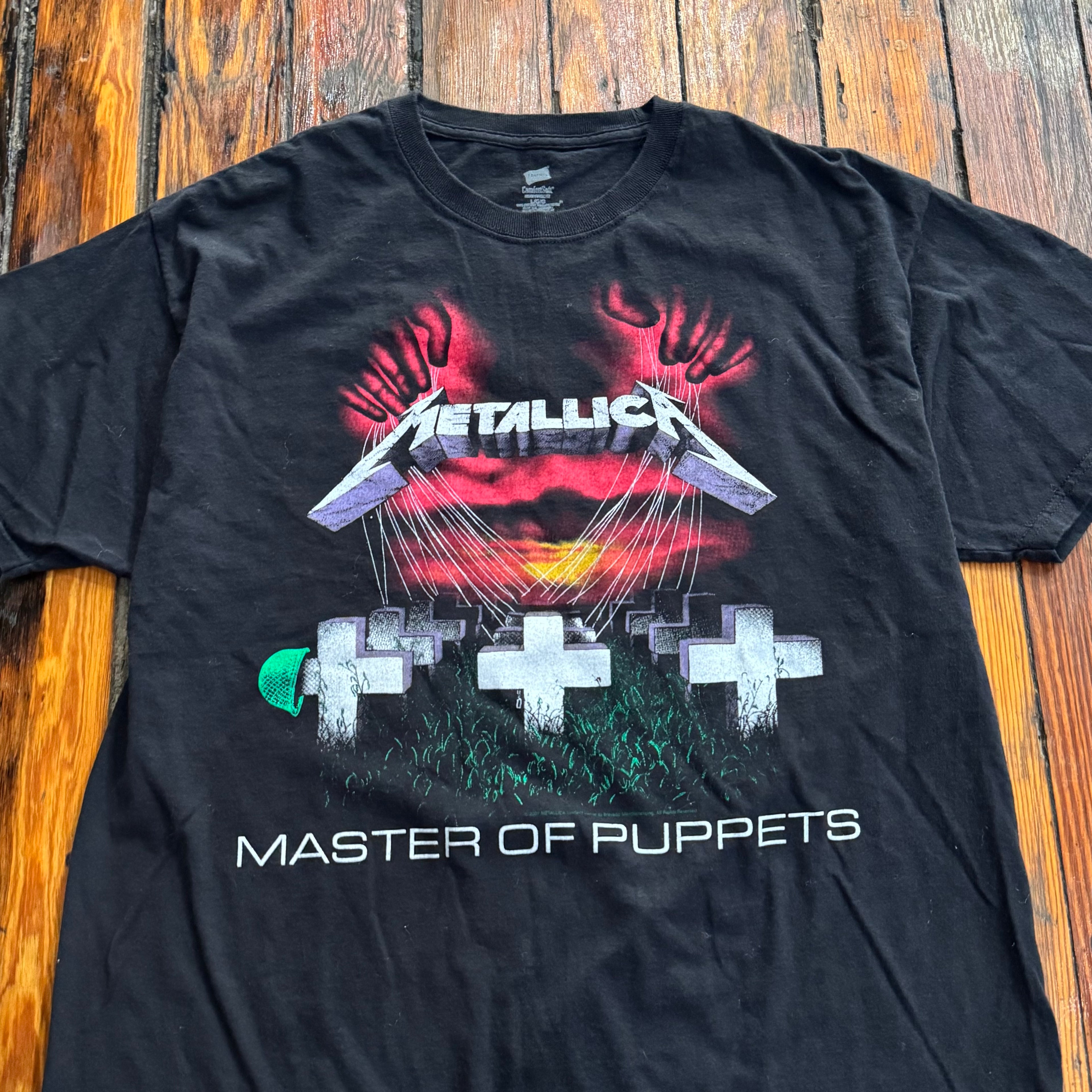 Y2K Masters of Puppets Metallica T-shirt Sz L