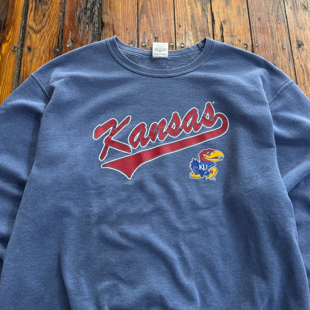 Vintage Kansas Jayhawks Crewneck Sz L