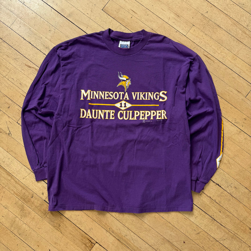 Vintage Minnesota Vikings Culpepper Long Sleeve T-shirt Sz L