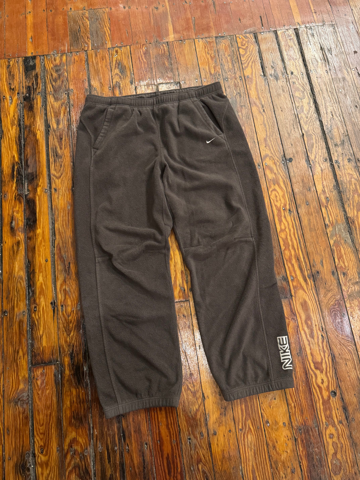 Vintage Nike Brown Fleece Sweatpants Sz XXL