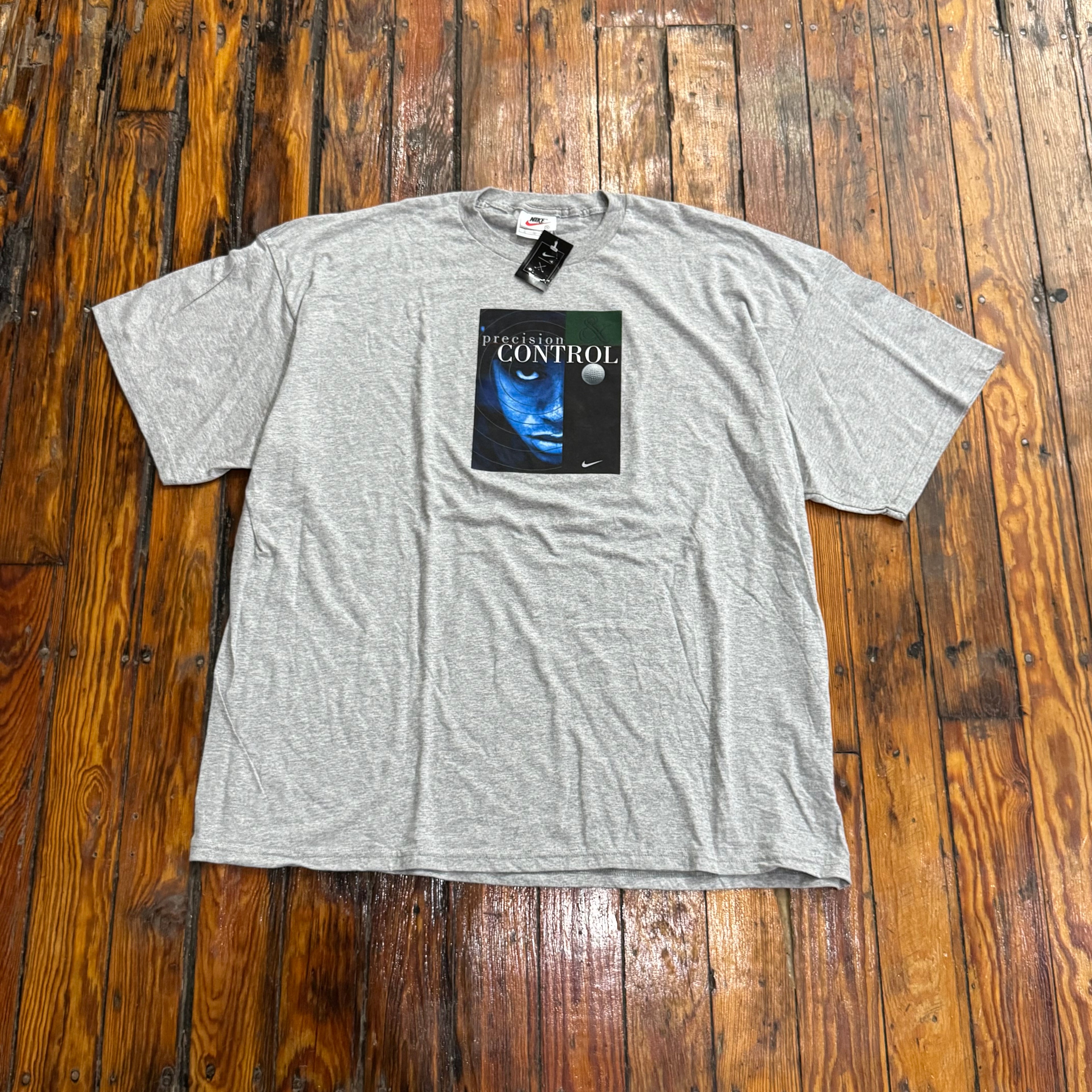 Vintage Nike Tiger Woods Percussion Control Power T-shirt Sz XXL (New)