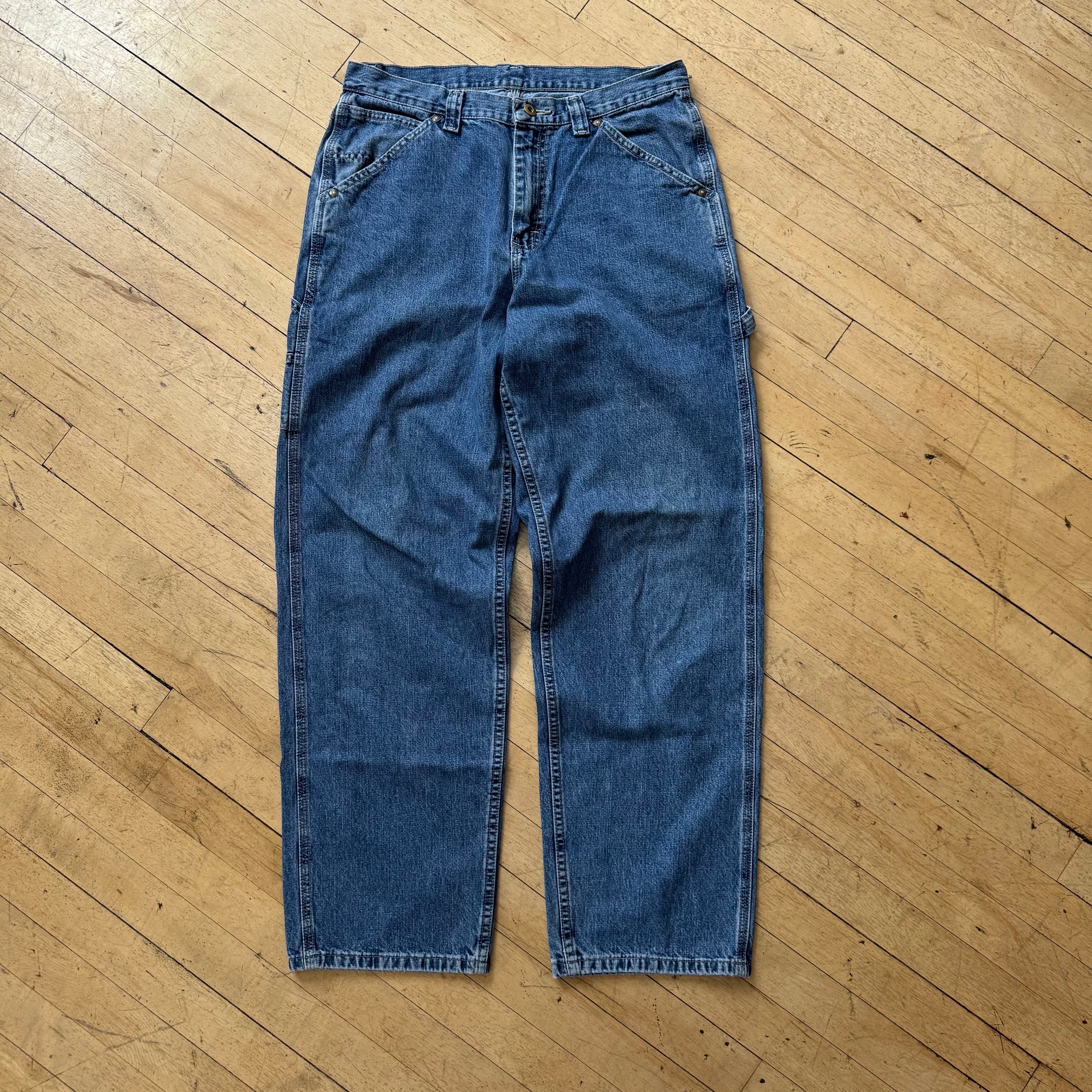 Vintage Lee Dungarees Denim Jeans Sz 33x32