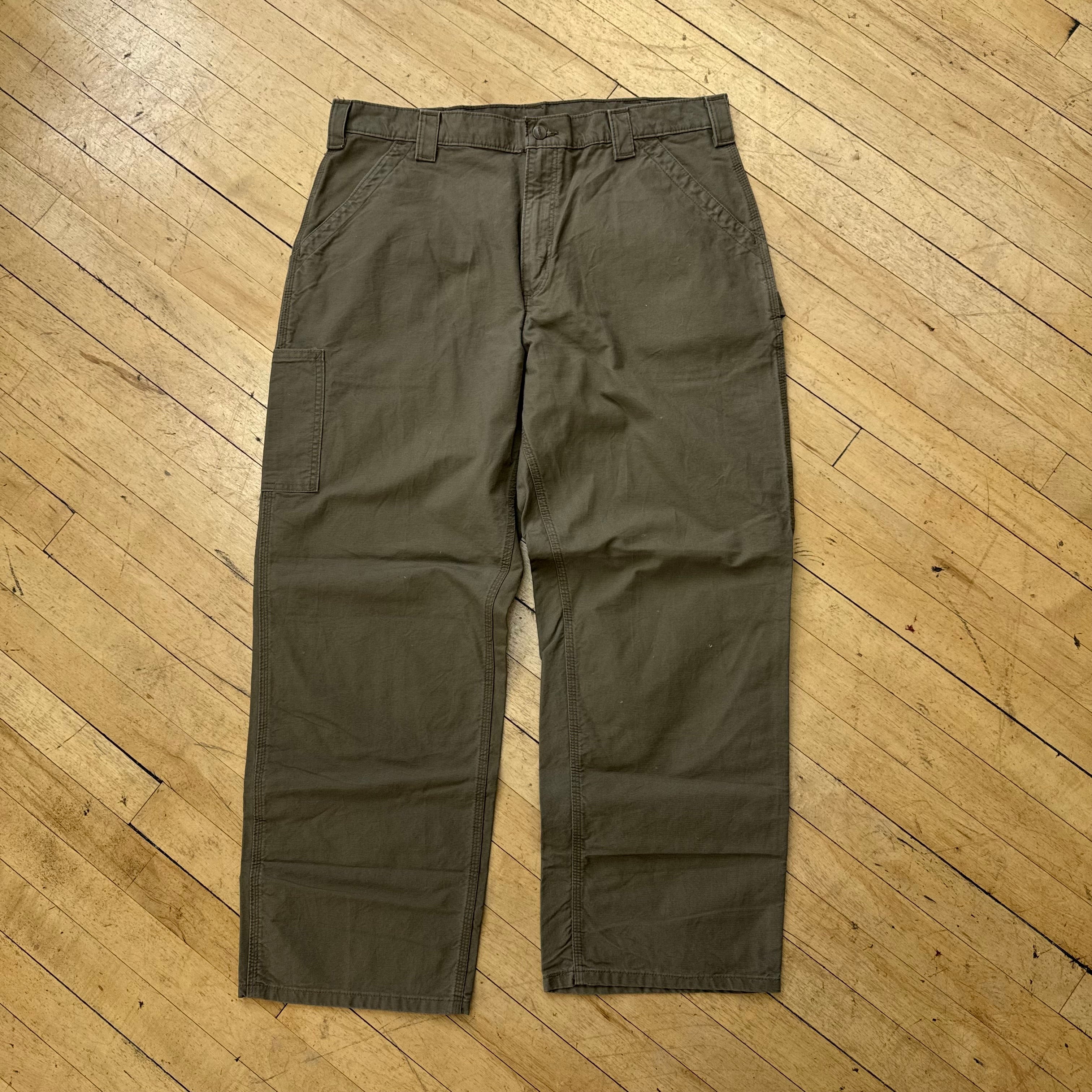 Vintage Carhartt Kahki Cargo Pants Sz 38x30