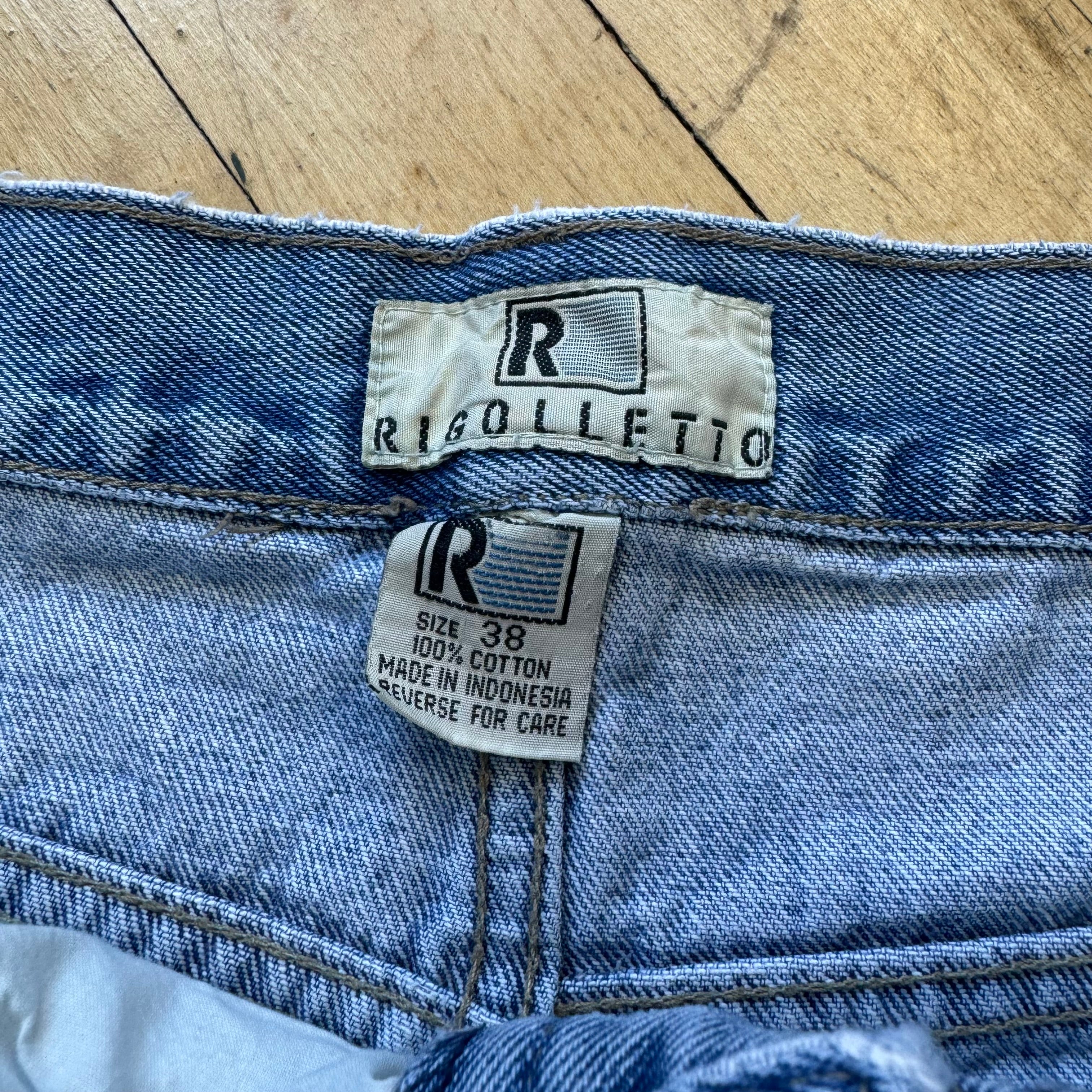 Vintage Rigoiltto Light Wash Denim shorts Sz 38
