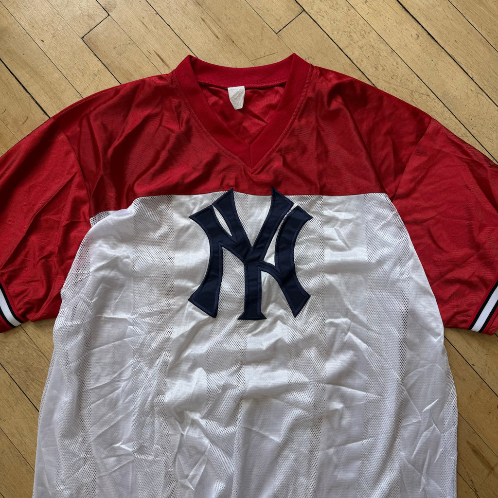 Vintage Embroidered Yankees Jersey Sz XXL