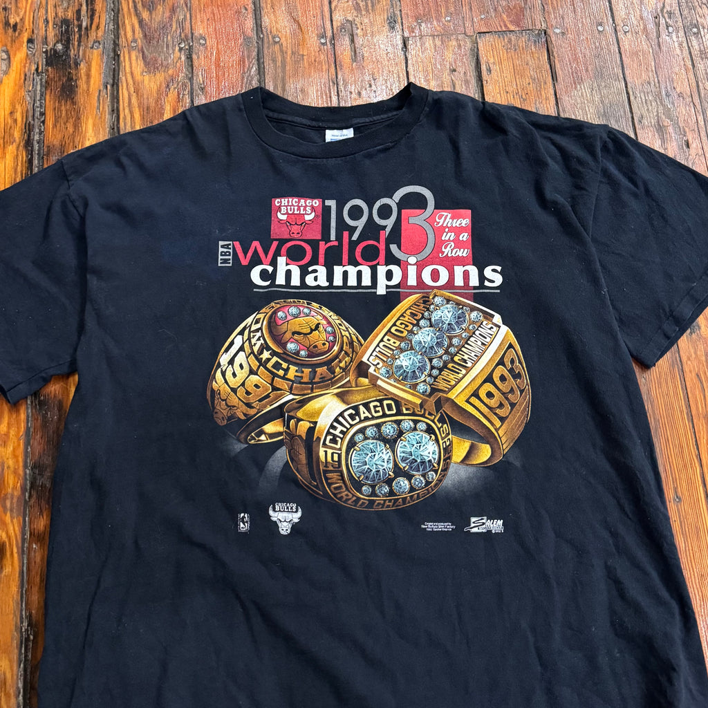 Vintage Chicago Bulls Rings Champion T-shirt Sz XXL