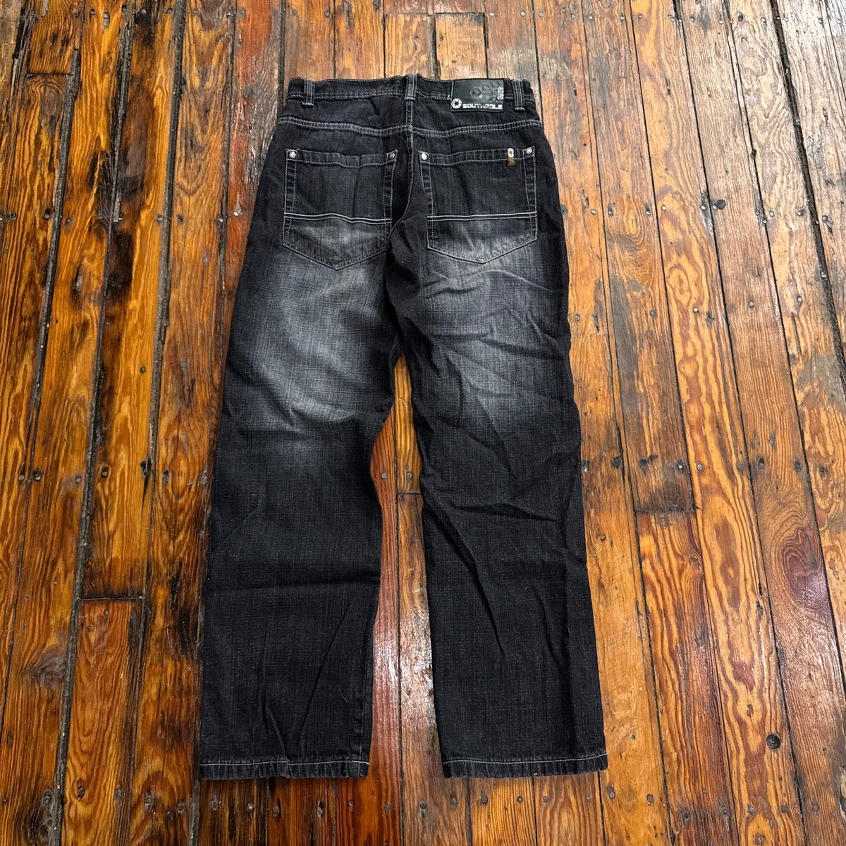 Y2K SouthPole BLK Denim Jeans Sz 32