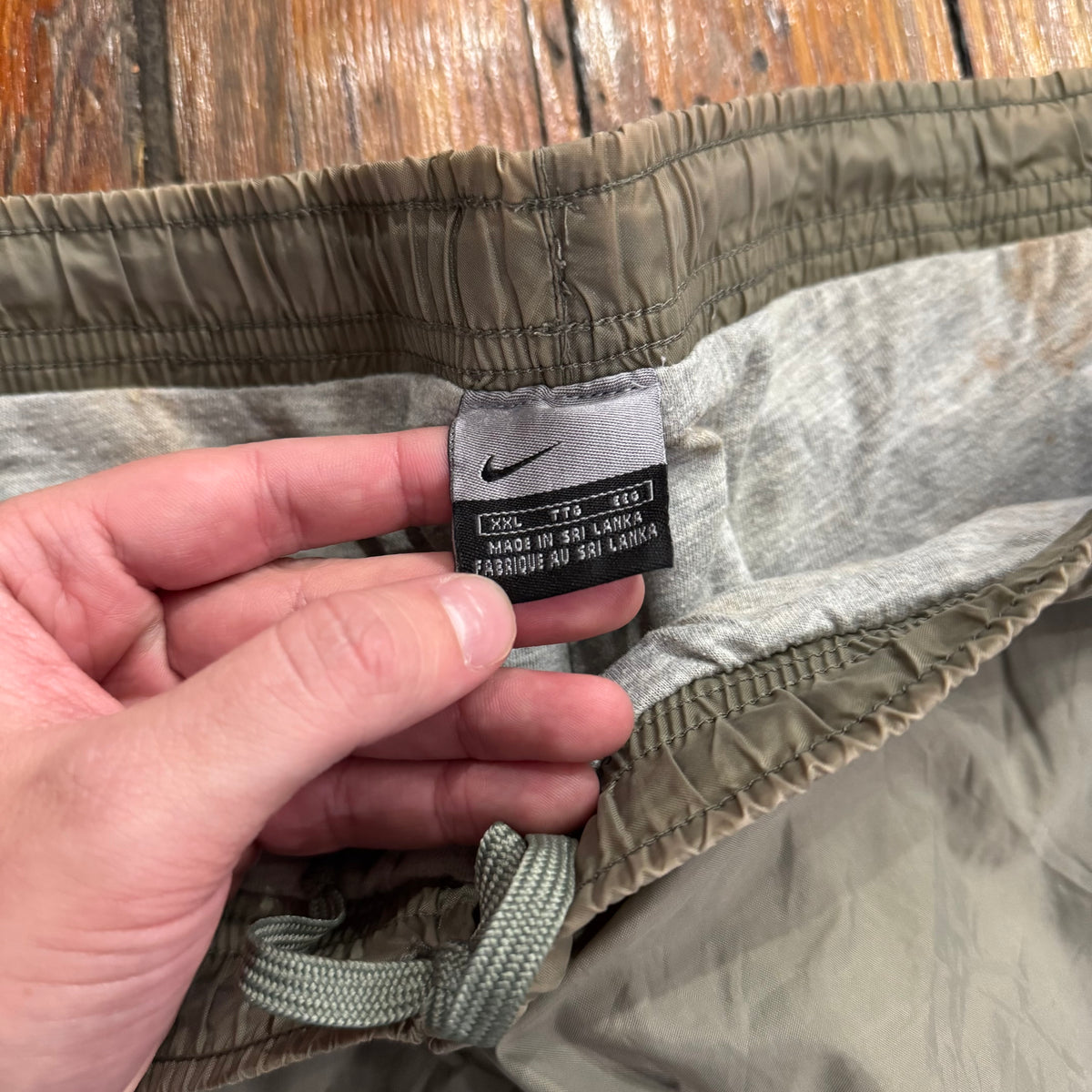Vintage Nike Tan TrackPants Sz XXXL