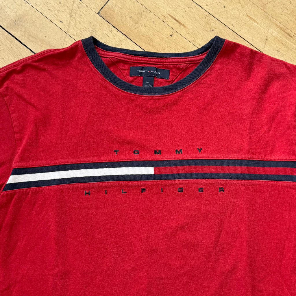 Vintage Tommy Hilfiger SpellOut T-shirt Sz L