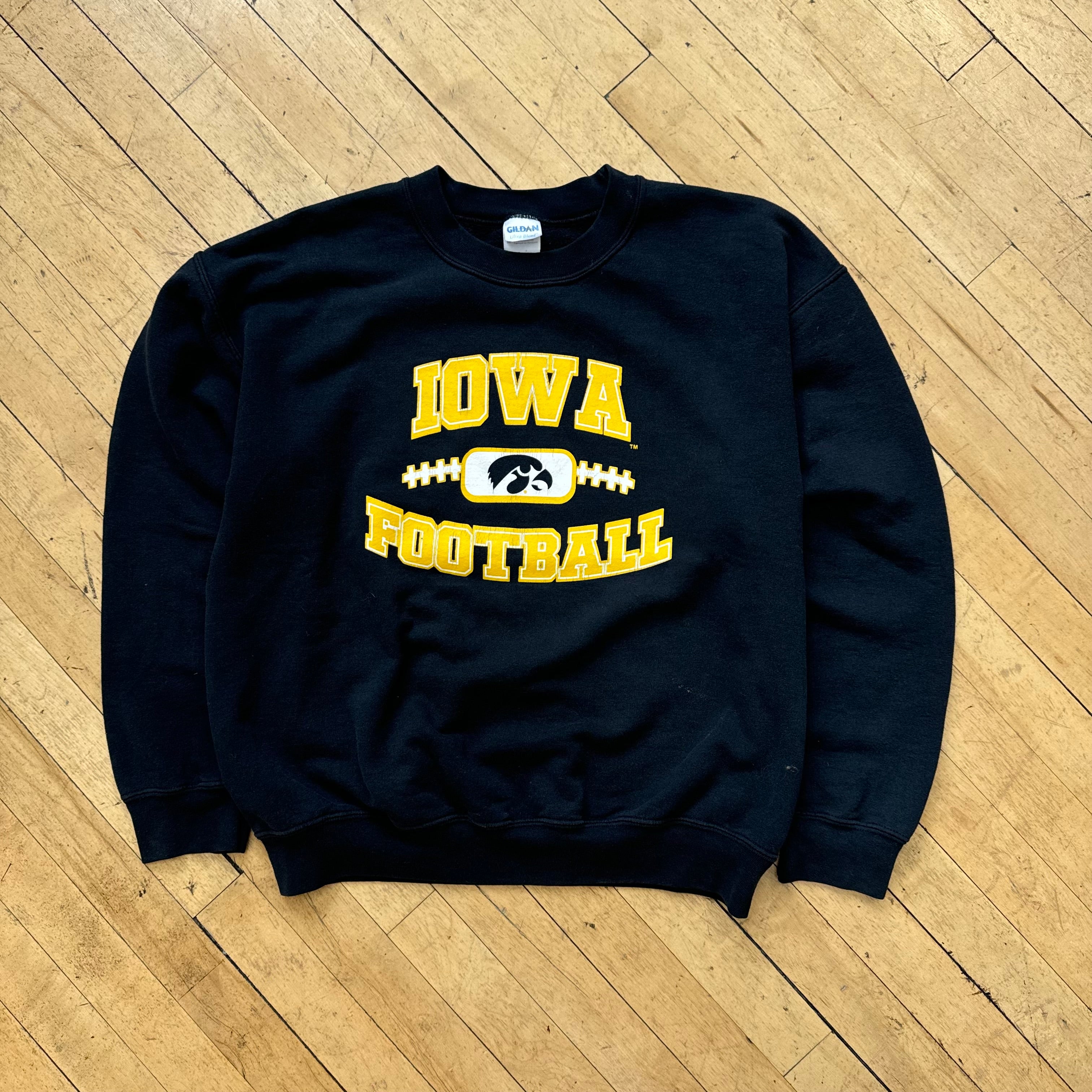 Vintage Iowa Hawkeyes Football CrewNeck Sz L