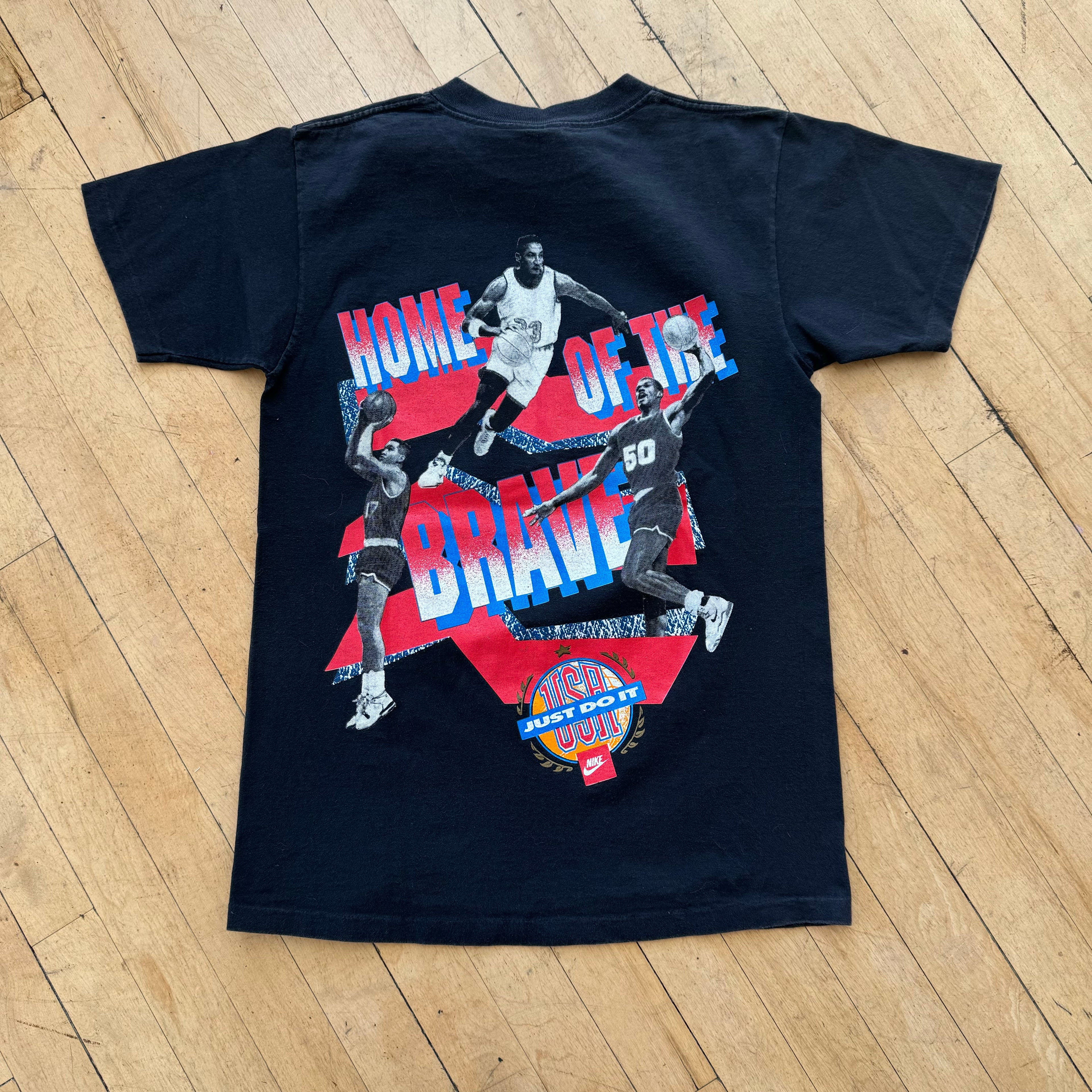 Vintage Nike Land Of The Free Basketball T-shirt Sz M