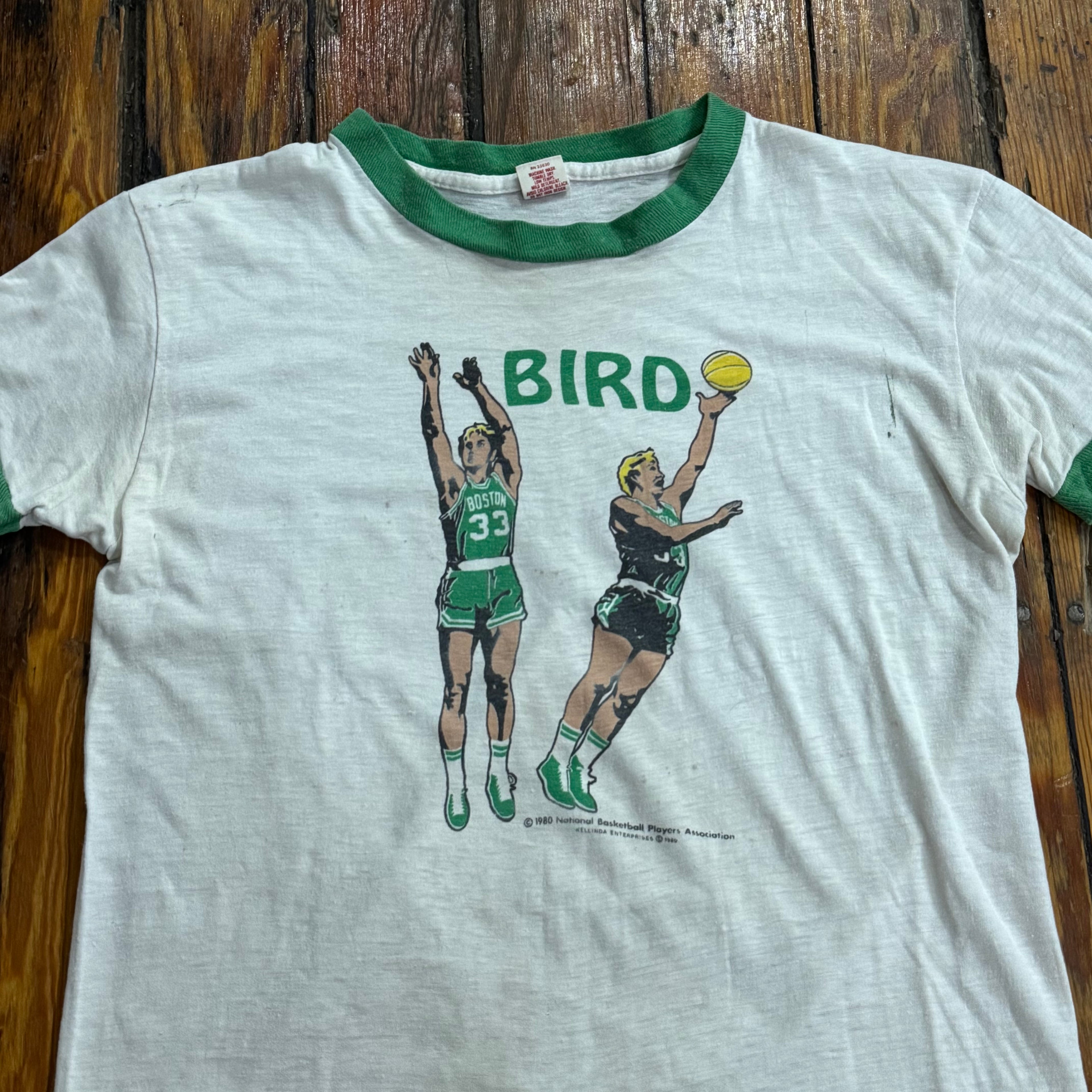 Vintage Boston Celtics Larry Bird T-shirt Sz M