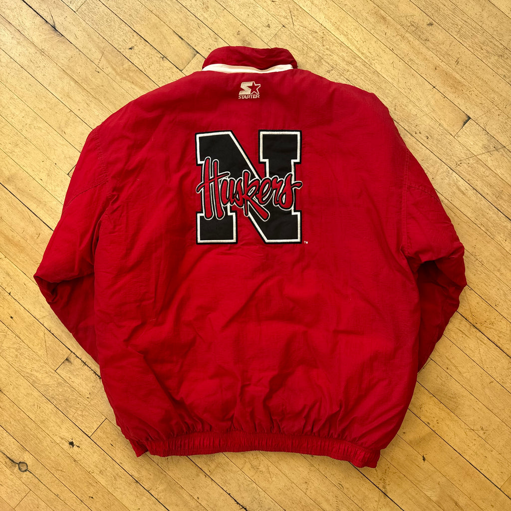 Vintage Nebraska Huskers Starter Puffer Jacket Sz XXL