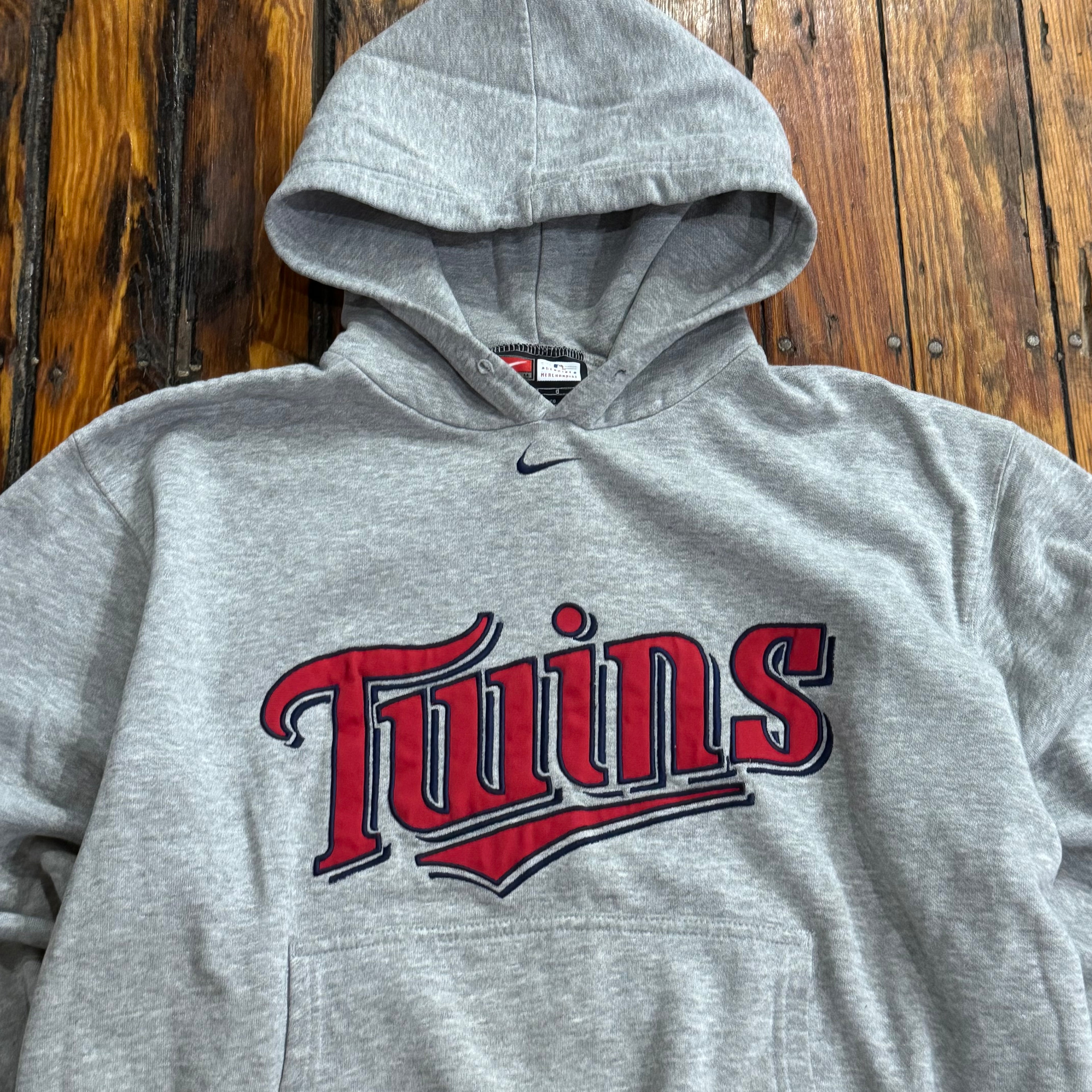 Vintage Nike Center Swoosh Twins Hoodie Sz L