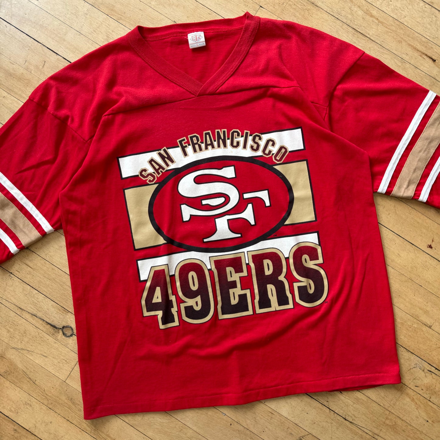 Vintage San Francisco 49ers Jersey T-shirt Sz XL