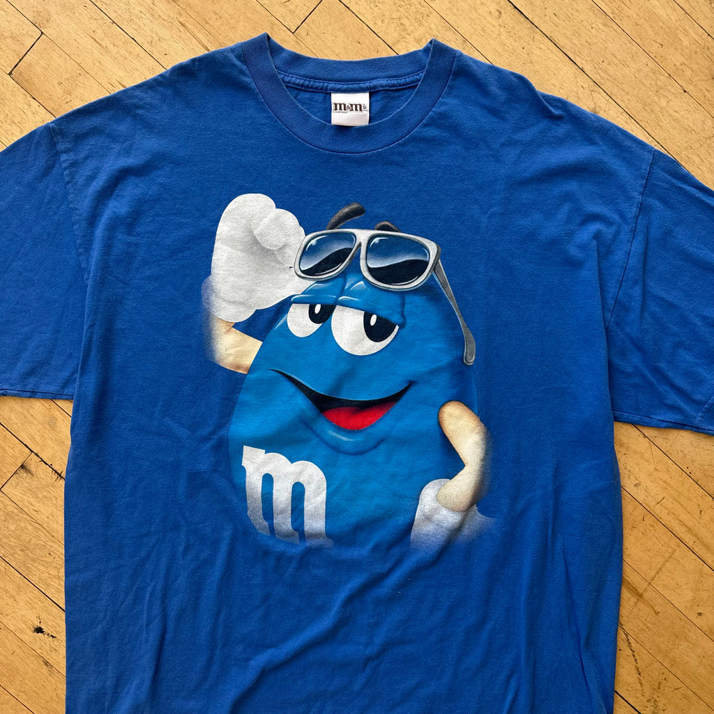 Vintage Blue M & M T-shirt Sz XL