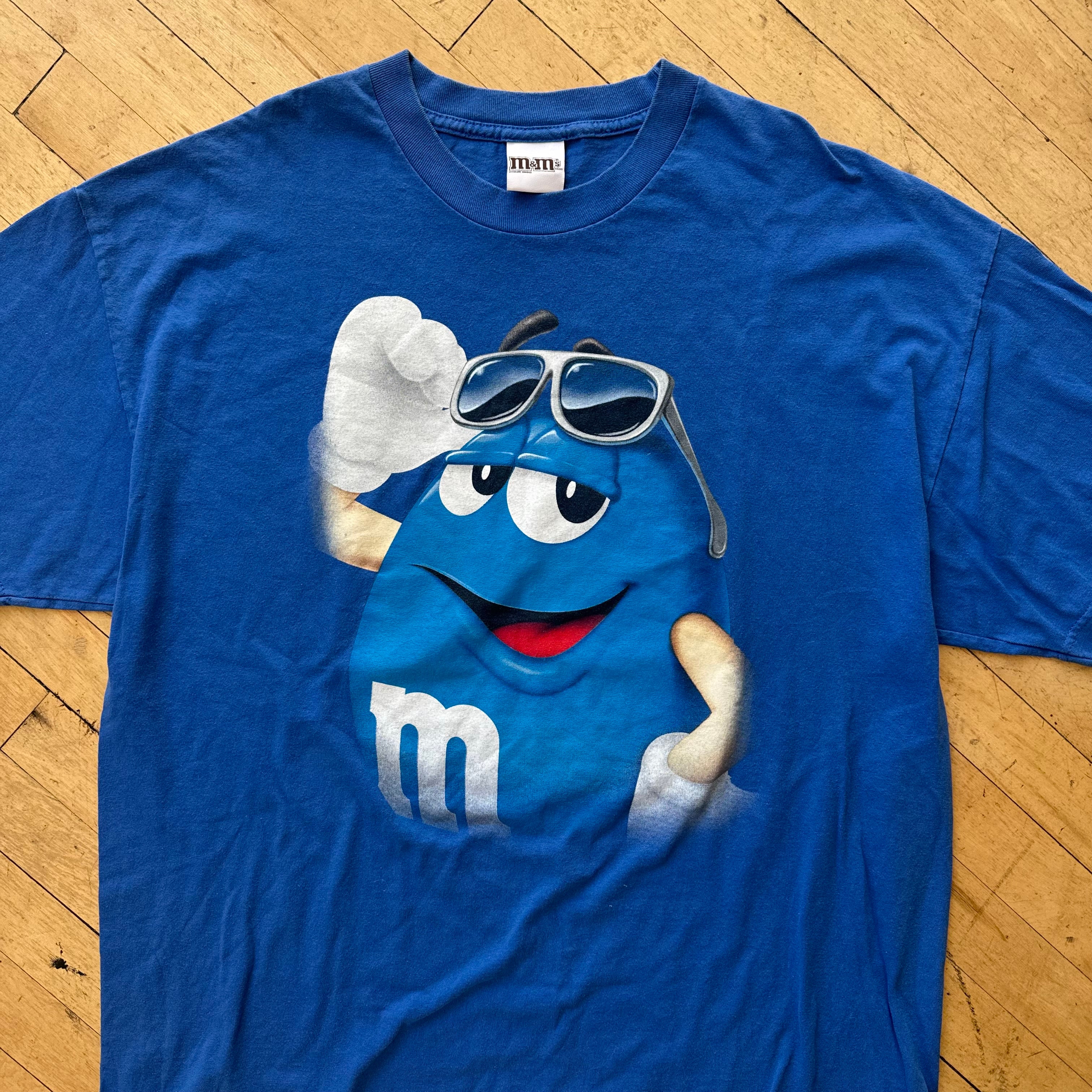 Vintage Blue M & M T-shirt Sz XL