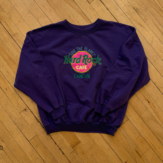 Vintage Hard Rock Cafe Cancun CrewNeck Sz L