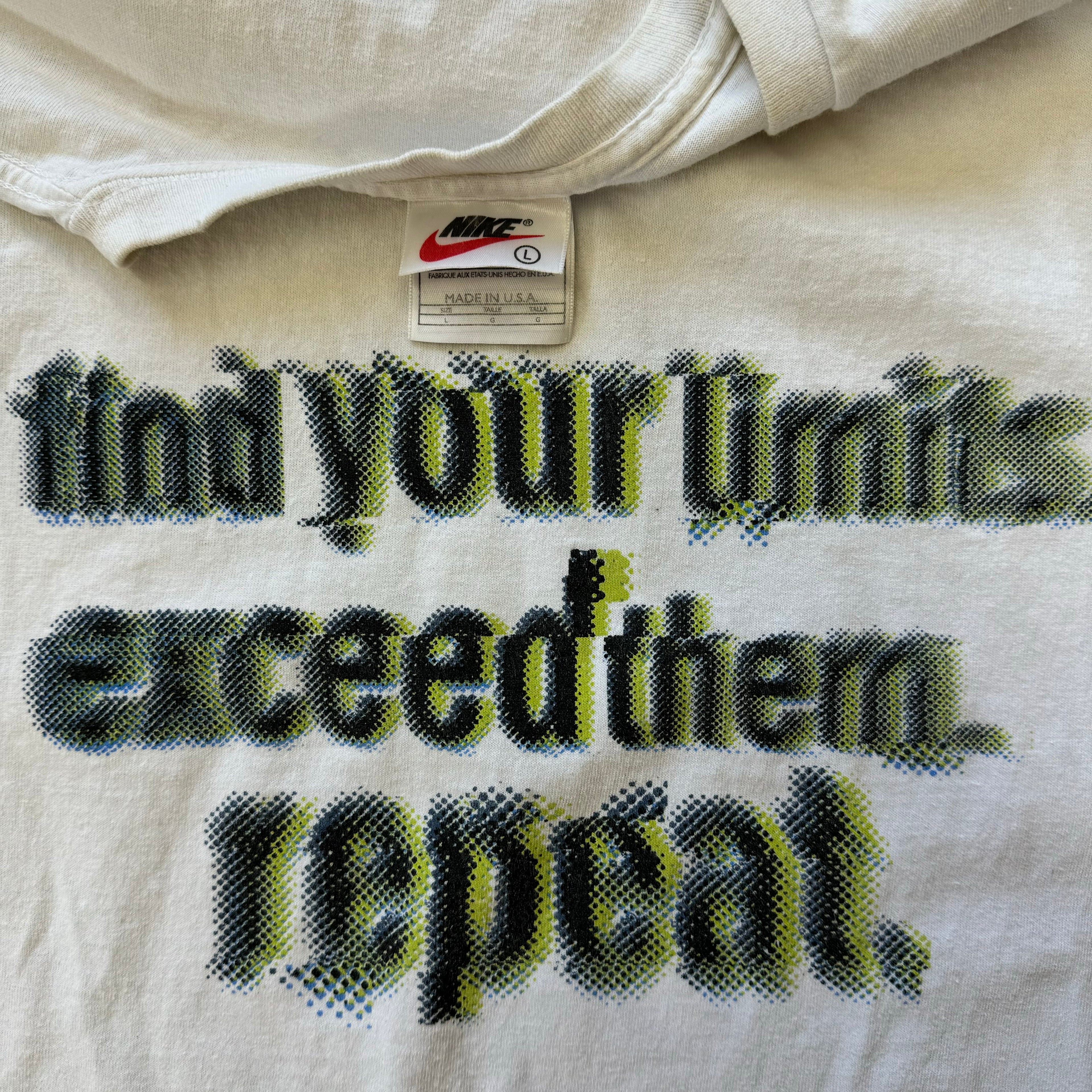Vintage Nike find your limits T-shirt Sz L