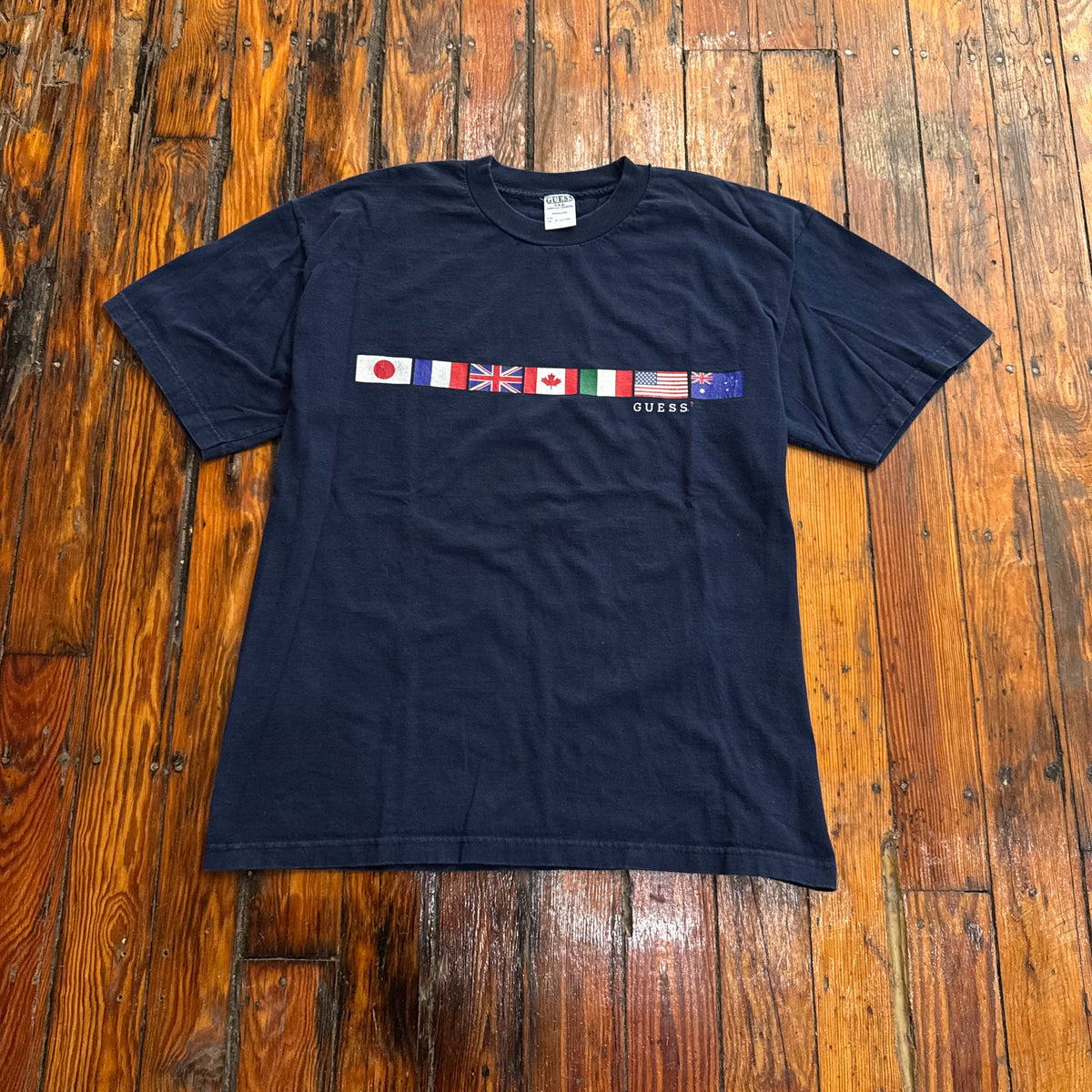 Vintage Guess Flag T-shirt Sz L