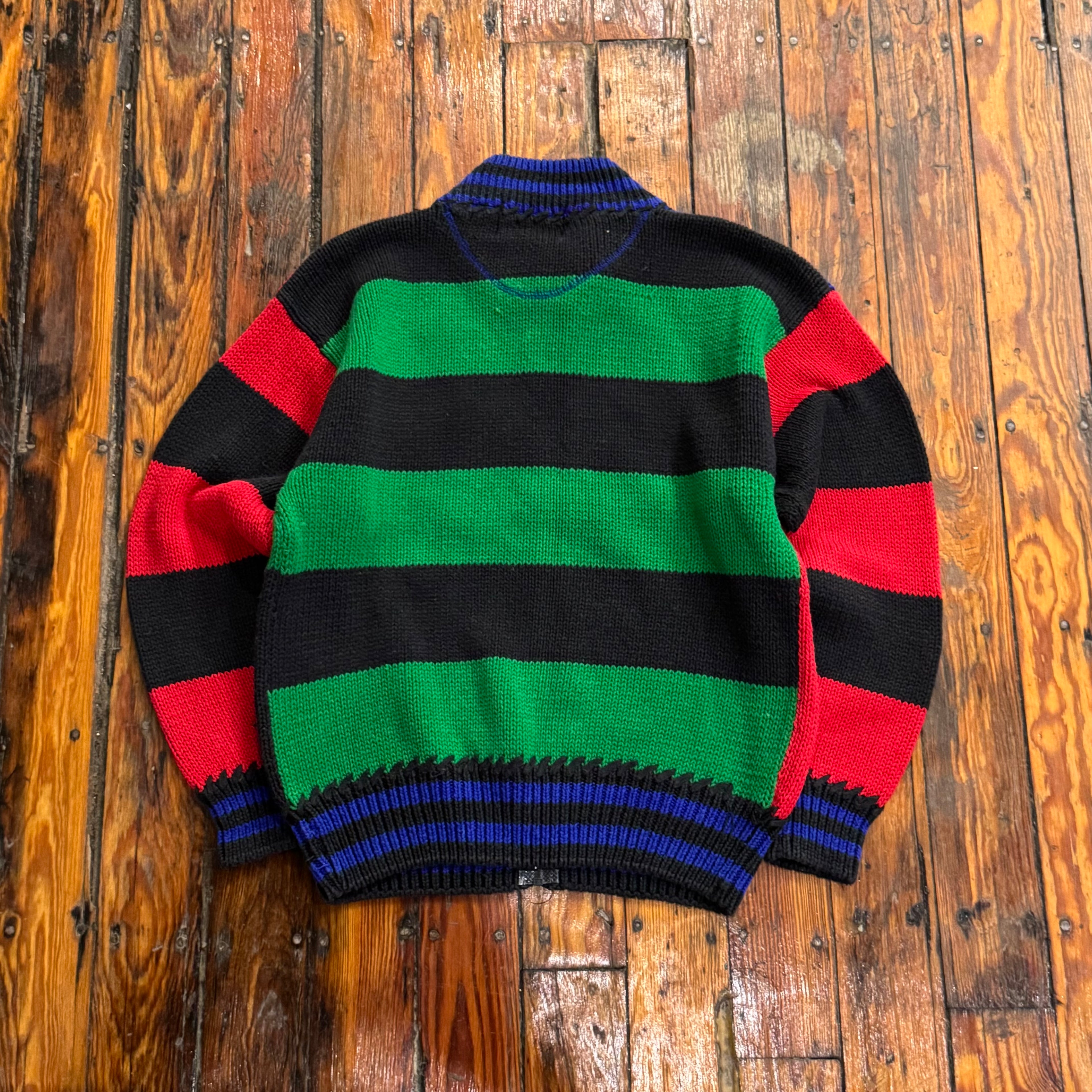Vintage Northeast Knit Sweater Zip-Up Sz M