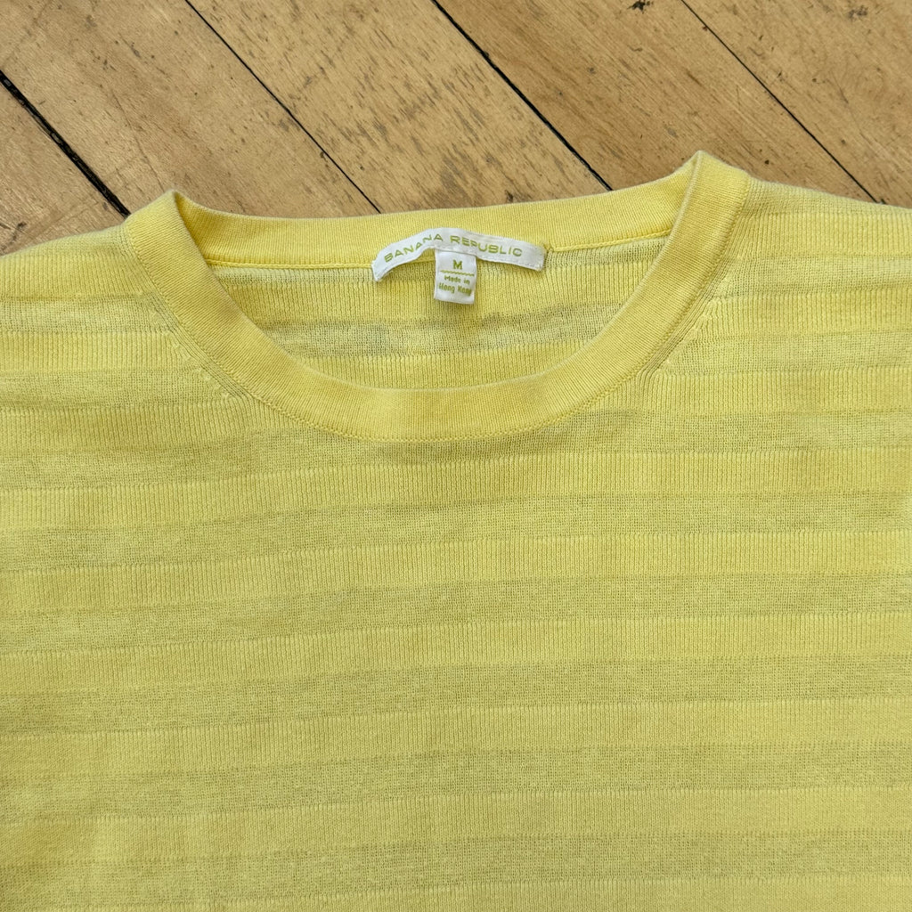 Y2K Banana Republic Stripes T-shirt Sz M