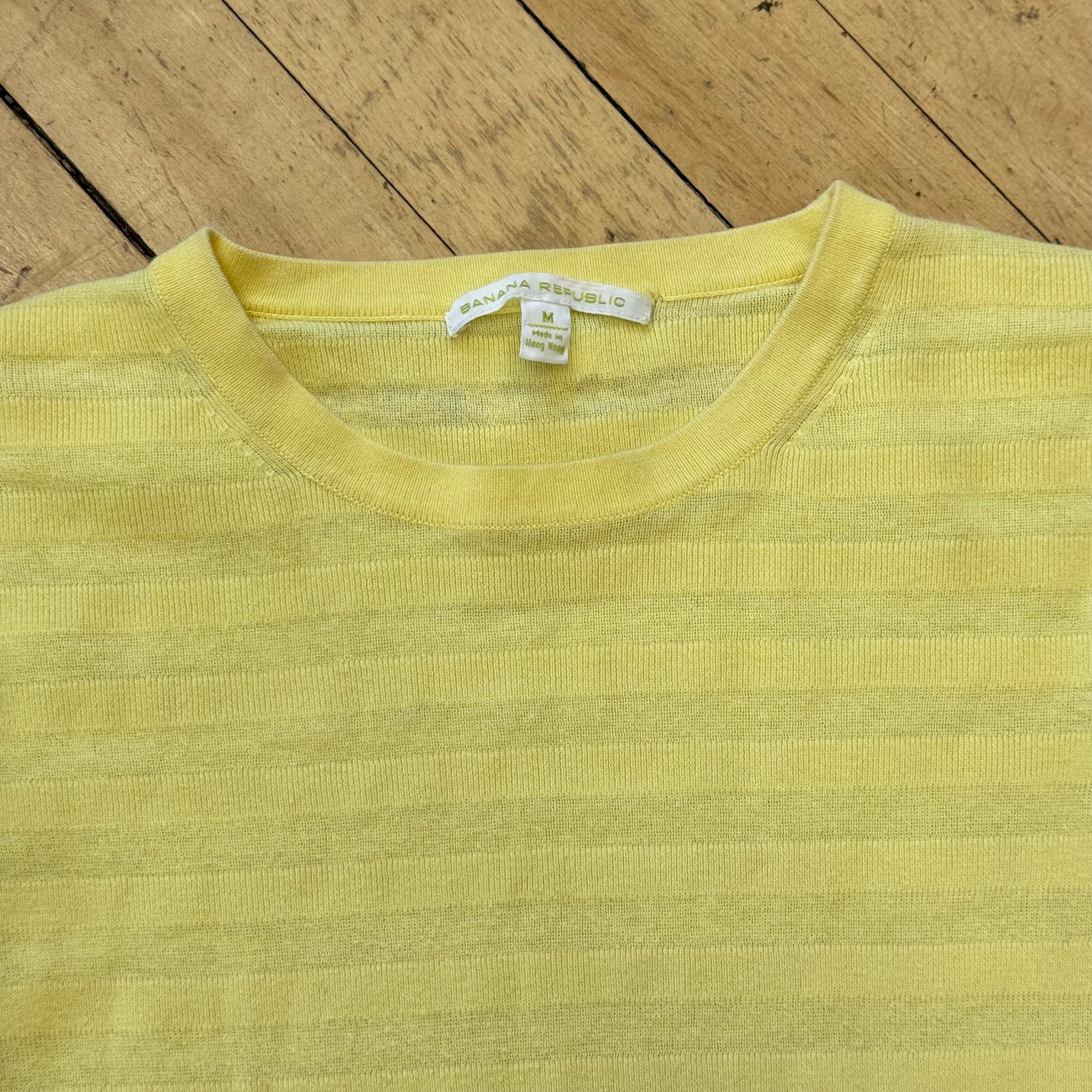 Y2K Banana Republic Stripes T-shirt Sz M