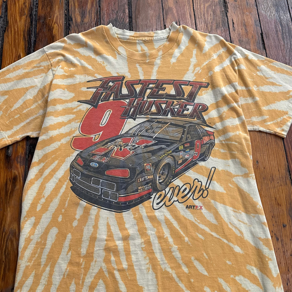 Vintage Nebraska Huskers Racing T-shirt Sz XL